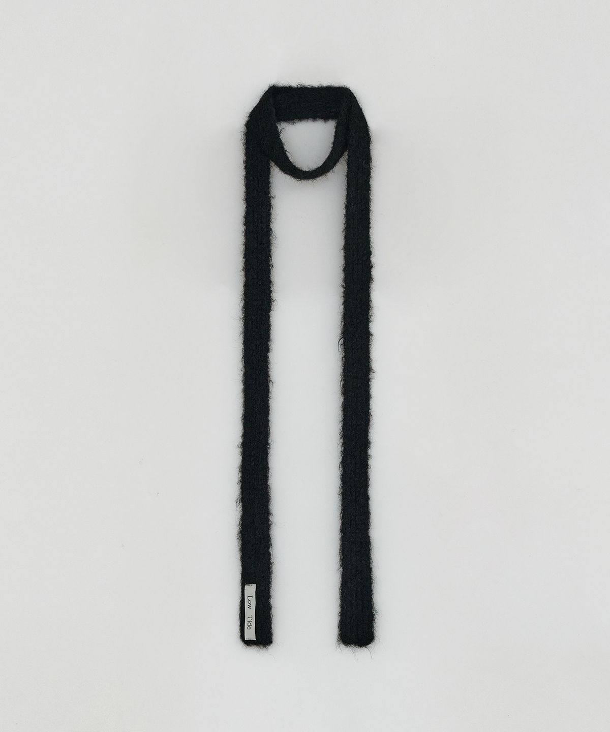 로우타이드(LOW TIDE) FLUFFY KNIT SCARF [BLACK]