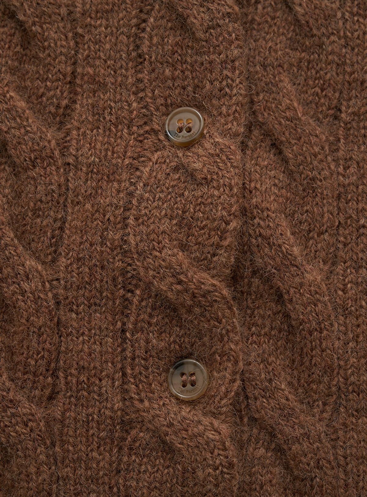 더바넷(THEBARNNET) Eden Cable Cardigan_Brown