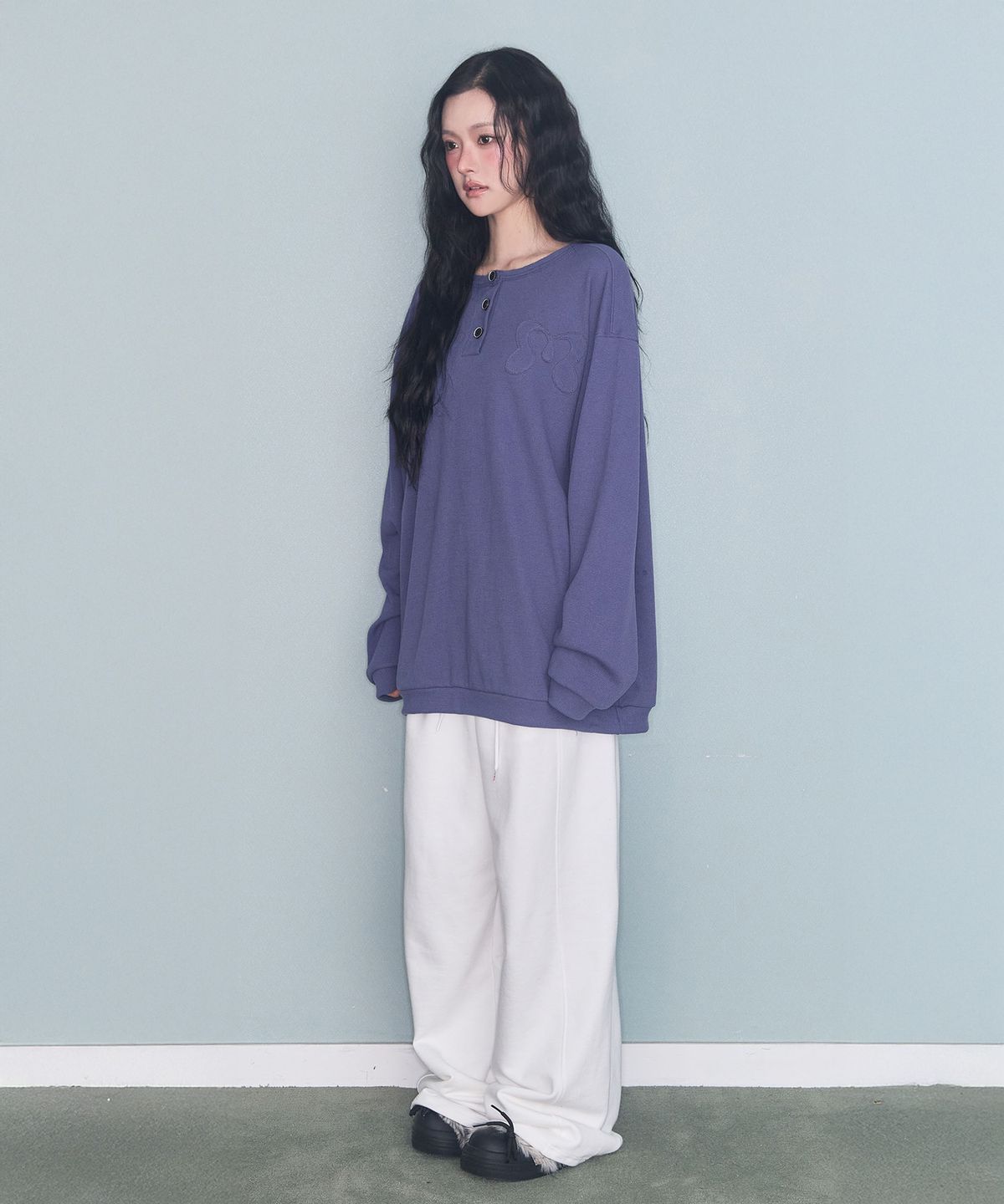 미레코(MIRECO) SYMBOL PIGMENT WAFFLE T BLUE