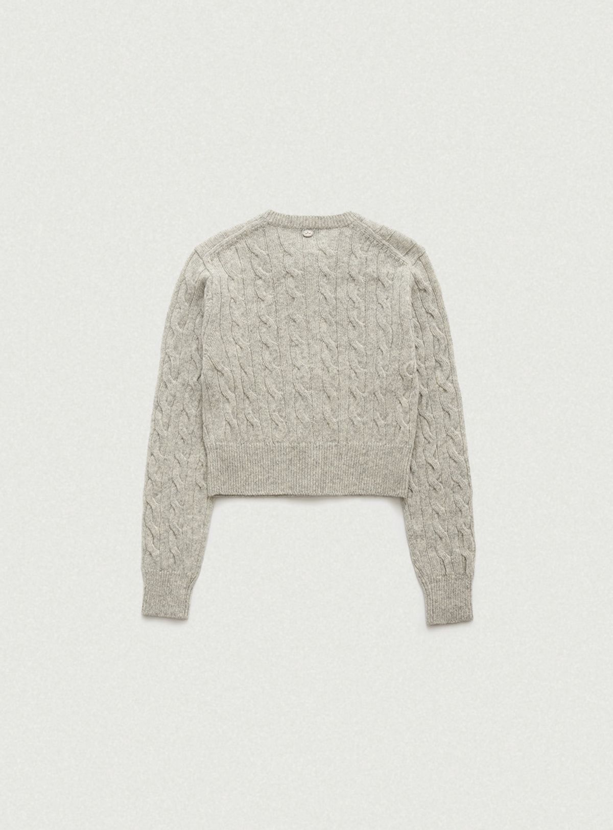 더바넷(THEBARNNET) Eden Cable Cardigan_Melange Grey