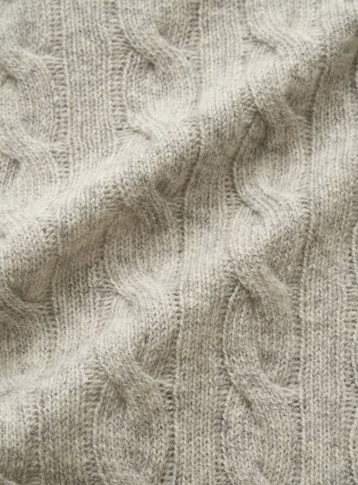 더바넷(THEBARNNET) Eden Cable Cardigan_Melange Grey