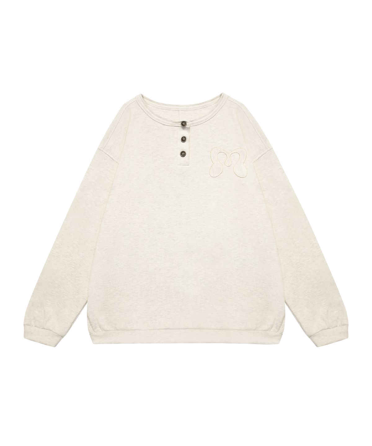 미레코(MIRECO) SYMBOL PIGMENT WAFFLE T OATMEAL