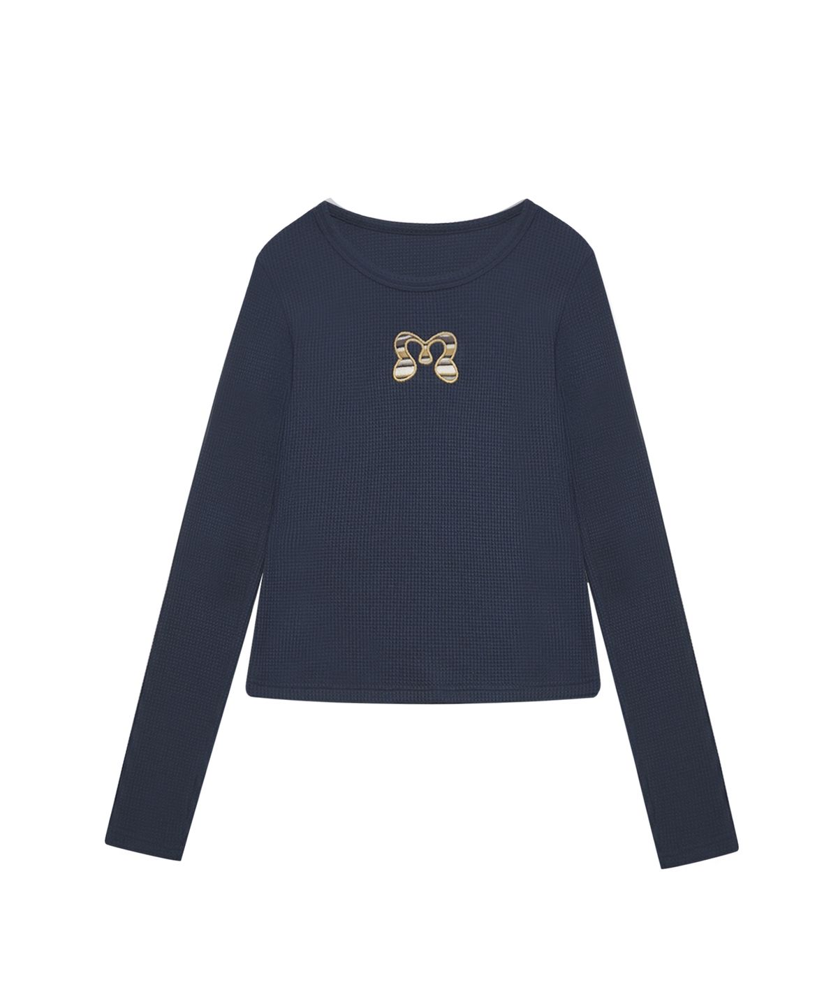 미레코(MIRECO) SYMBOL PATCH WAFFLE T NAVY