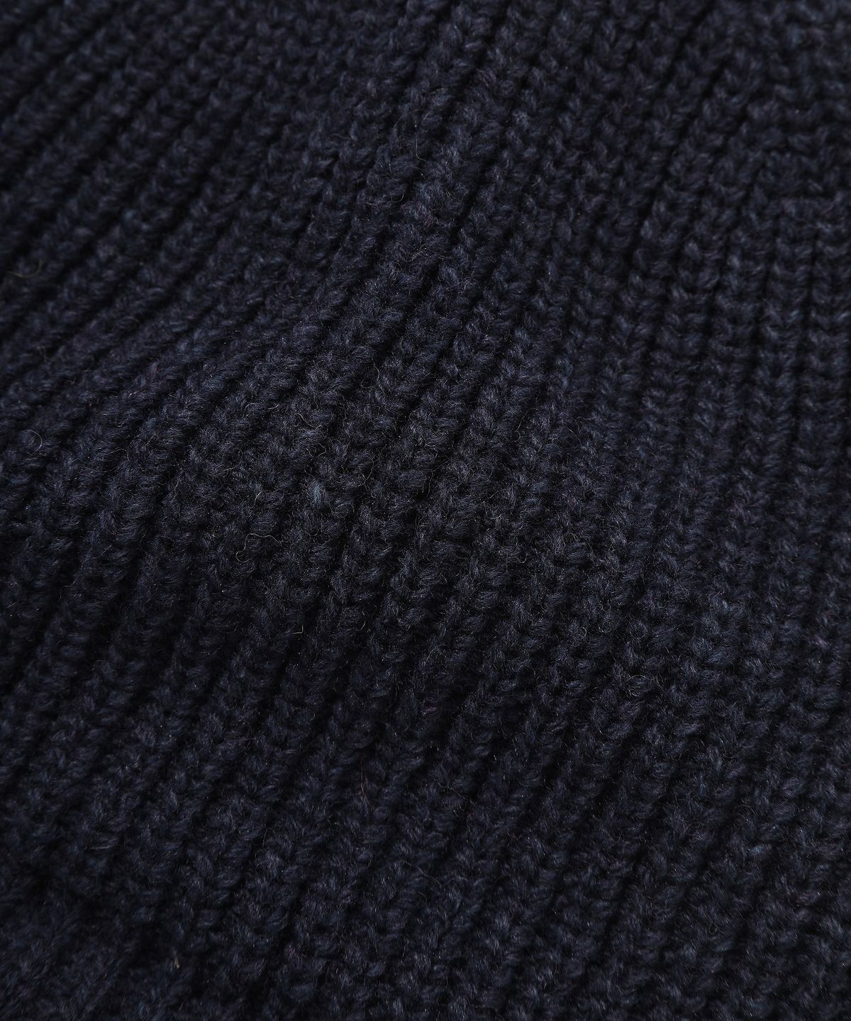 커버낫(COVERNAT) 로고 라벨 램스울 숏비니 Melange Navy