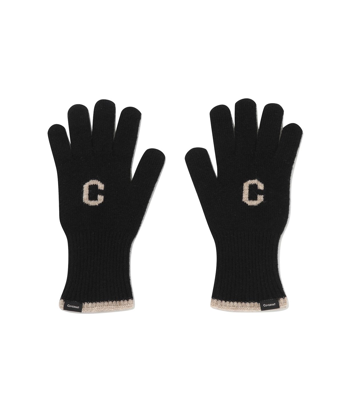 커버낫(COVERNAT) C로고 램스울 글러브 Black