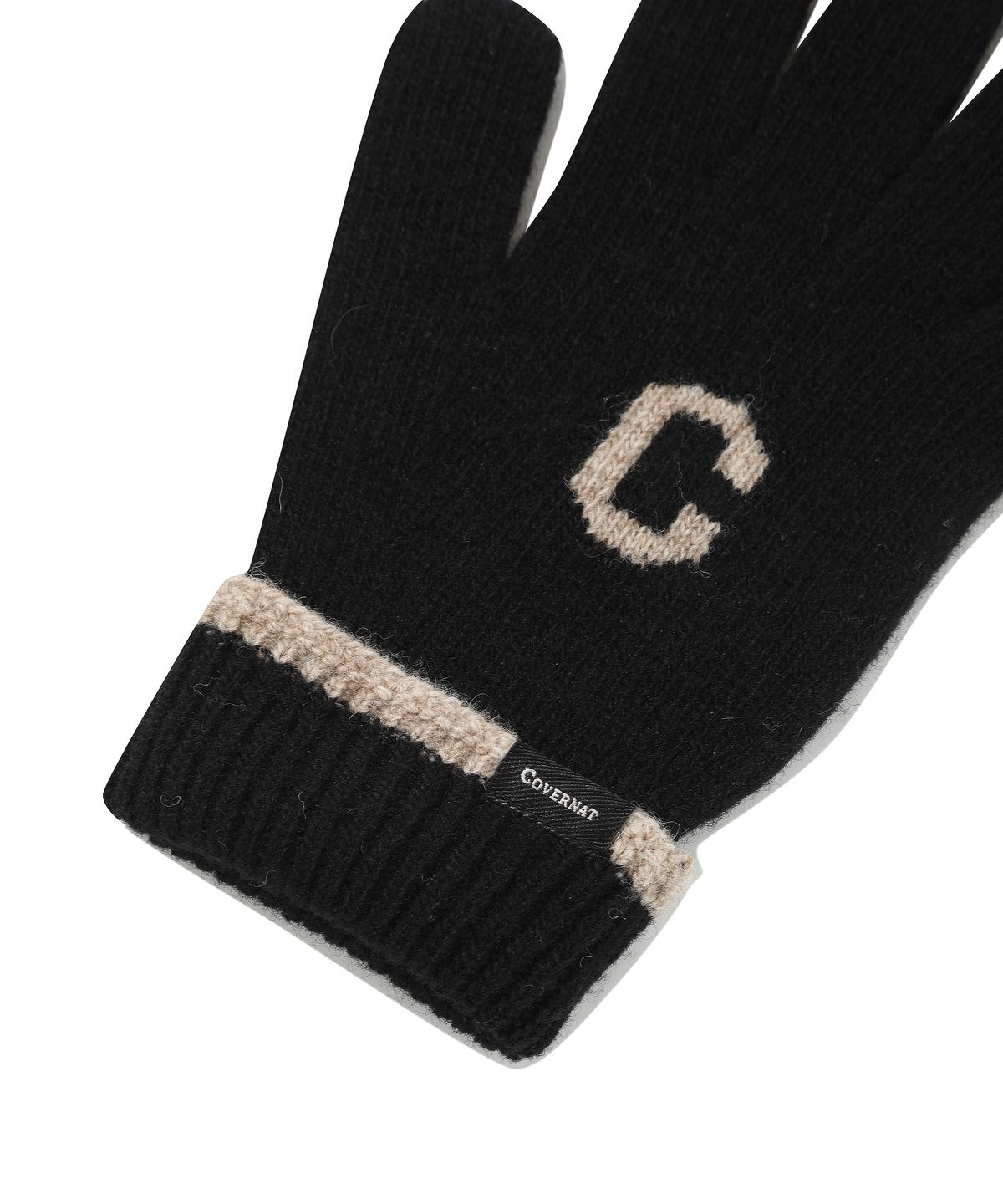 커버낫(COVERNAT) C로고 램스울 글러브 Black