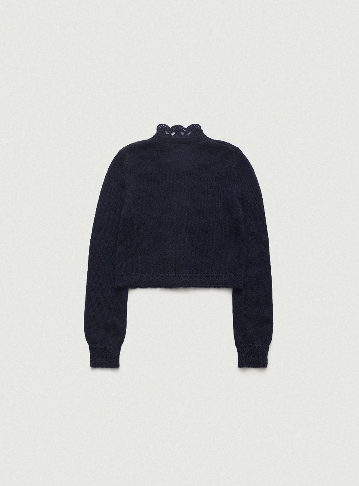 더바넷(THEBARNNET) Hale Frill Mohair Cardigan_Navy