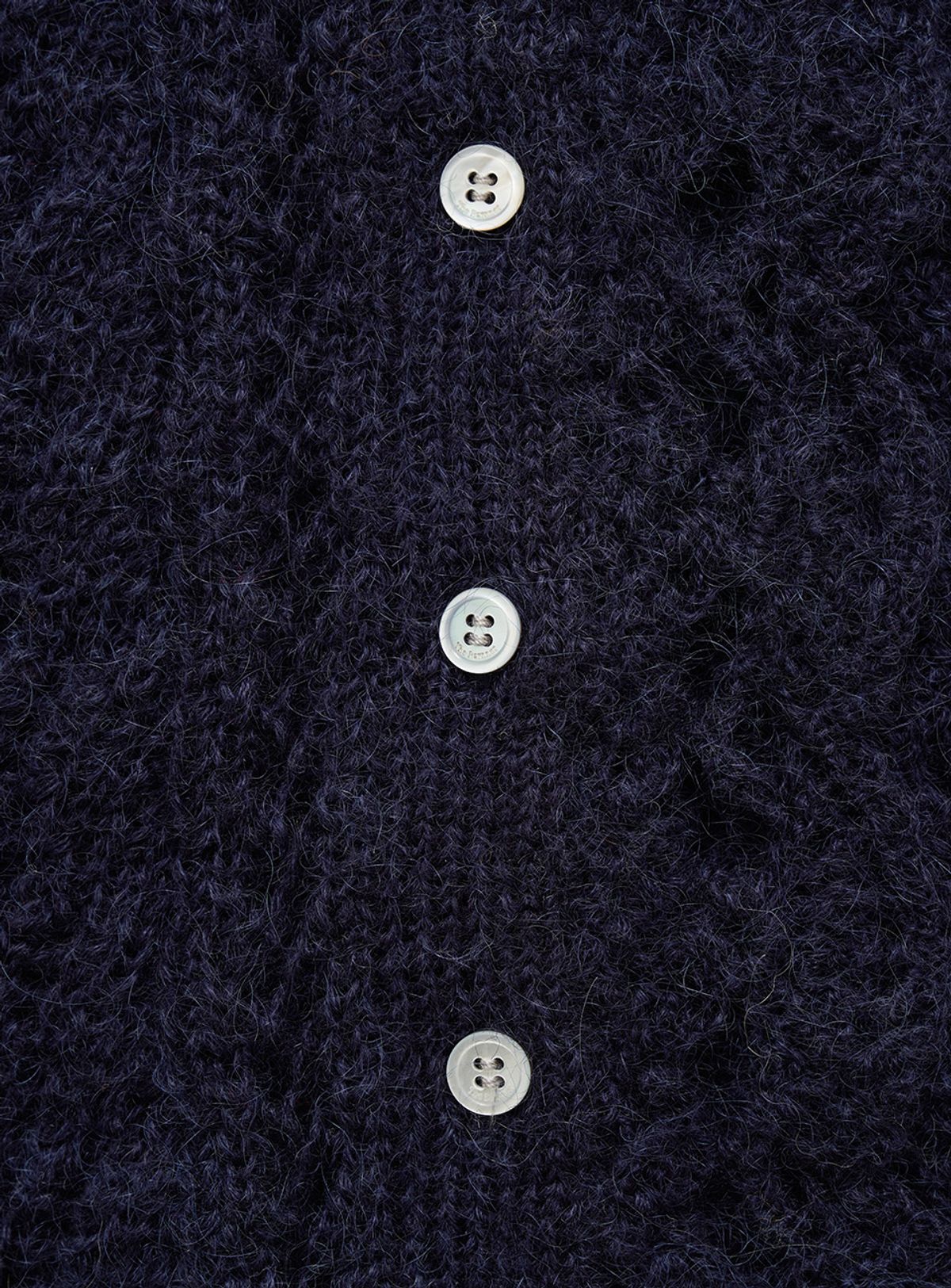 더바넷(THEBARNNET) Hale Frill Mohair Cardigan_Navy