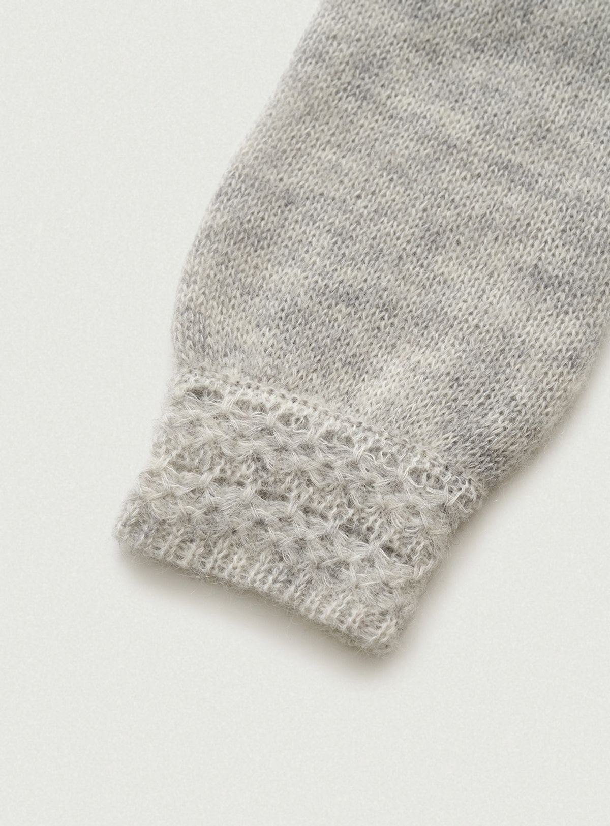 더바넷(THEBARNNET) Hale Frill Mohair Cardigan_Light Grey
