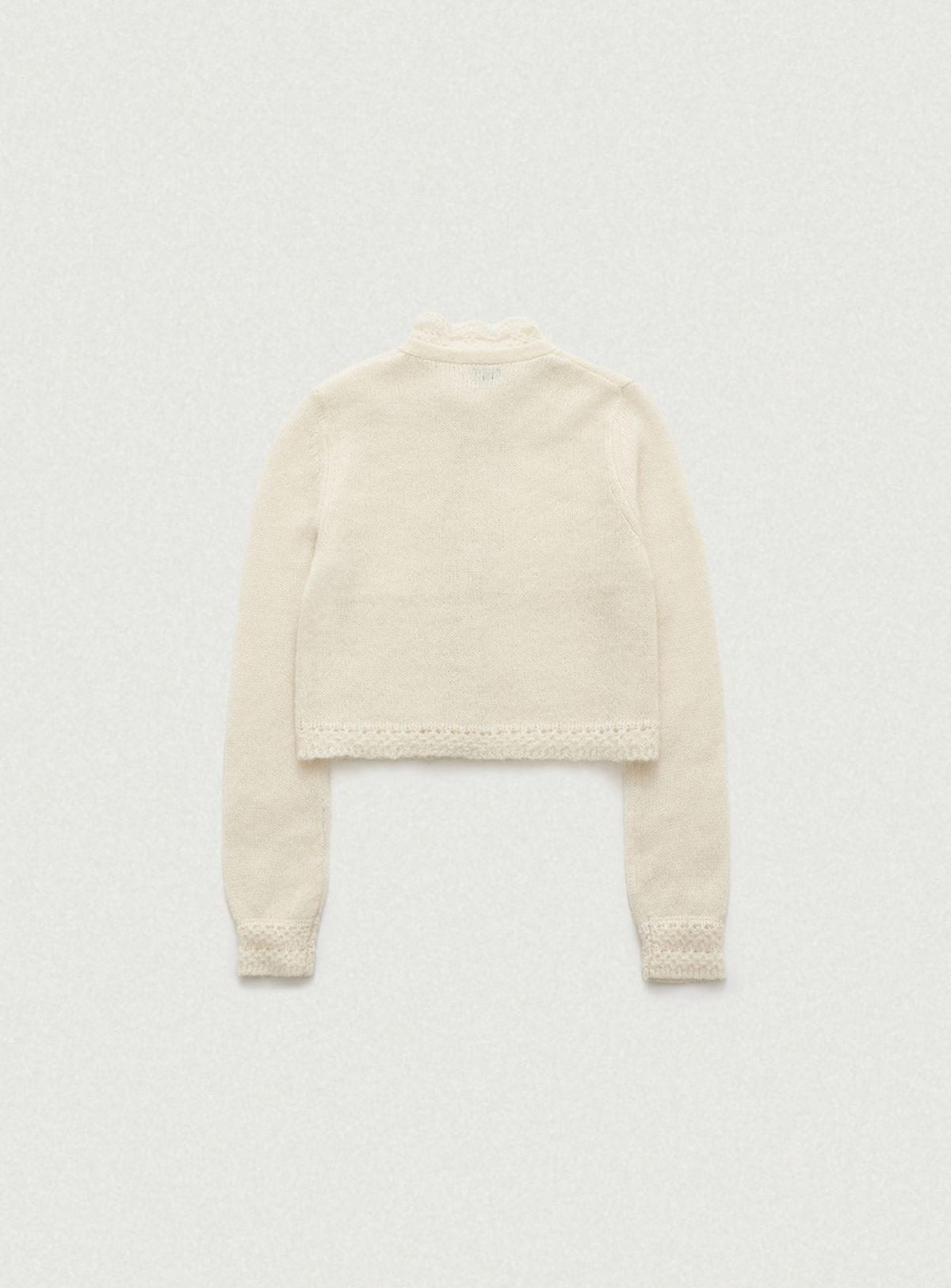 더바넷(THEBARNNET) Hale Frill Mohair Cardigan_Ivory