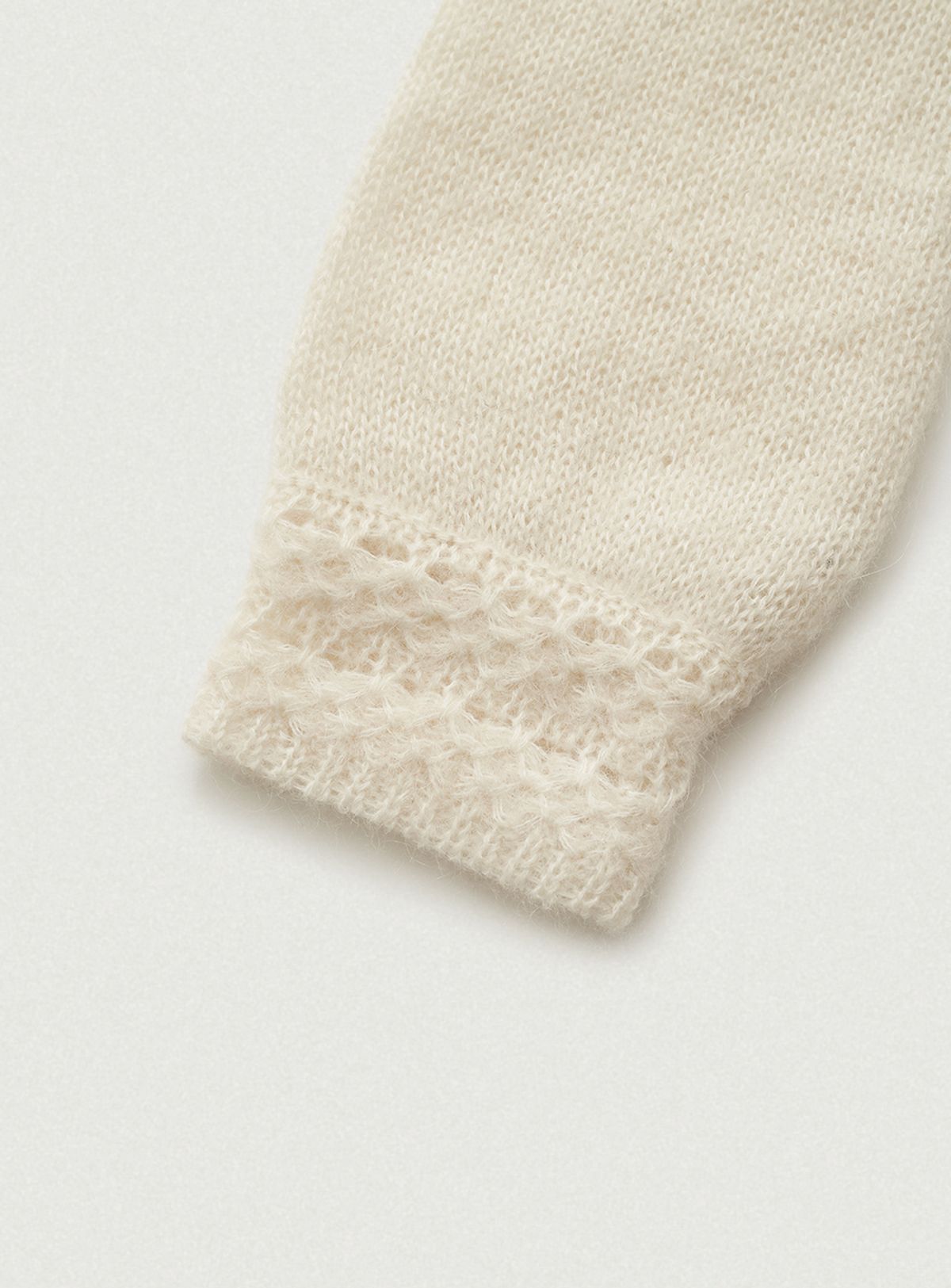 더바넷(THEBARNNET) Hale Frill Mohair Cardigan_Ivory