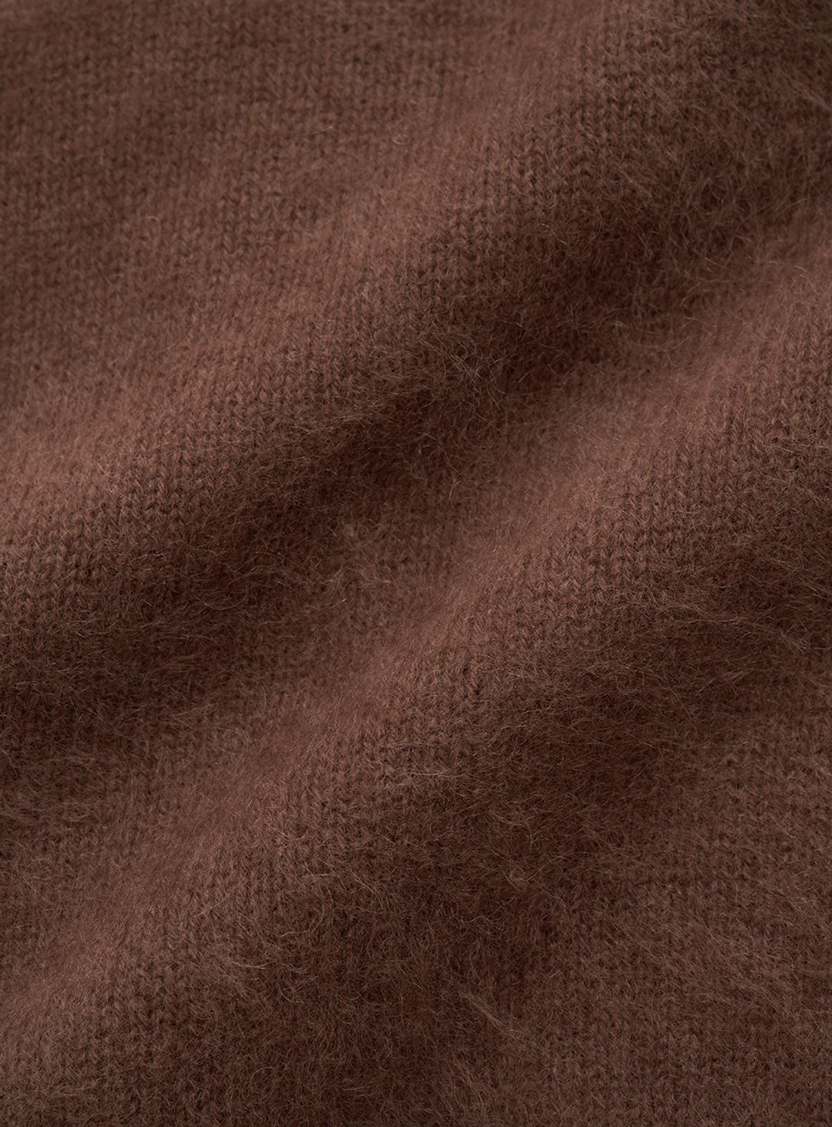 더바넷(THEBARNNET) Fuzzy V-neck Knit Cardigan_Brown