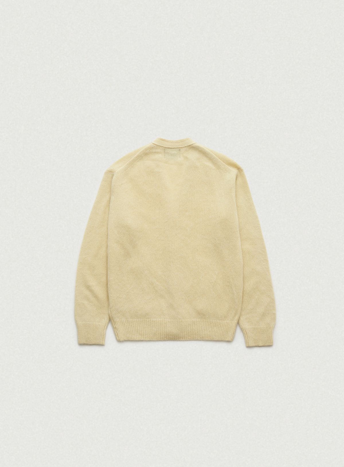더바넷(THEBARNNET) Fuzzy V-neck Knit Cardigan_Butter