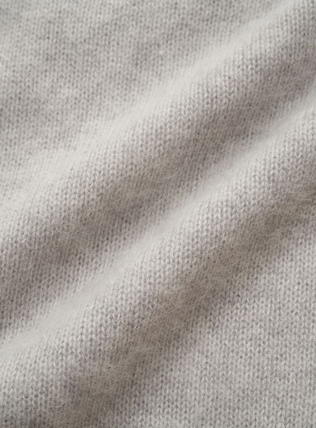 더바넷(THEBARNNET) Fuzzy V-neck Knit Cardigan_Melange Grey