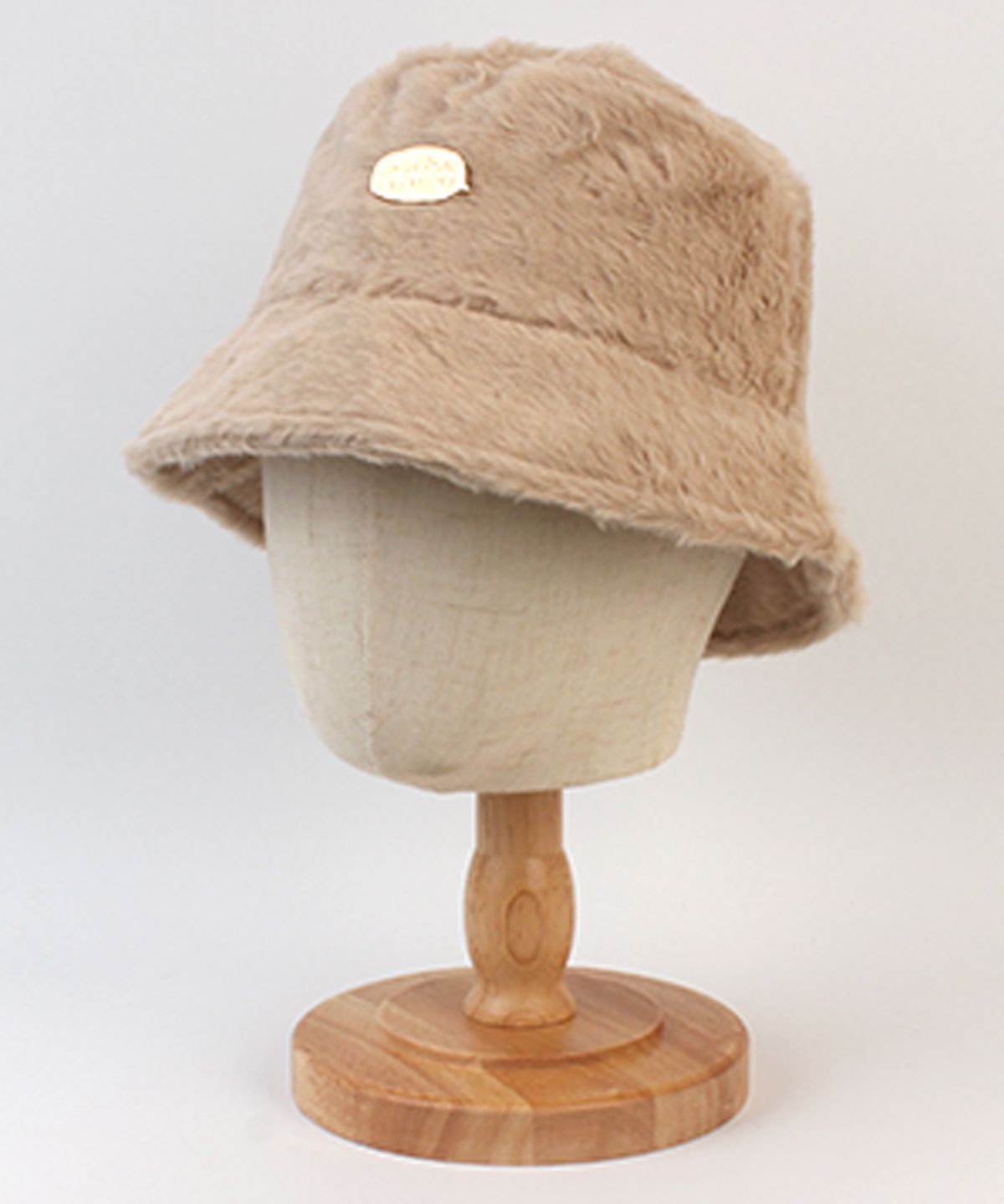 유니버셜 케미스트리(UNIVERSAL CHEMISTRY) Bubble Fur Dark Beige Bucket Hat 버킷햇