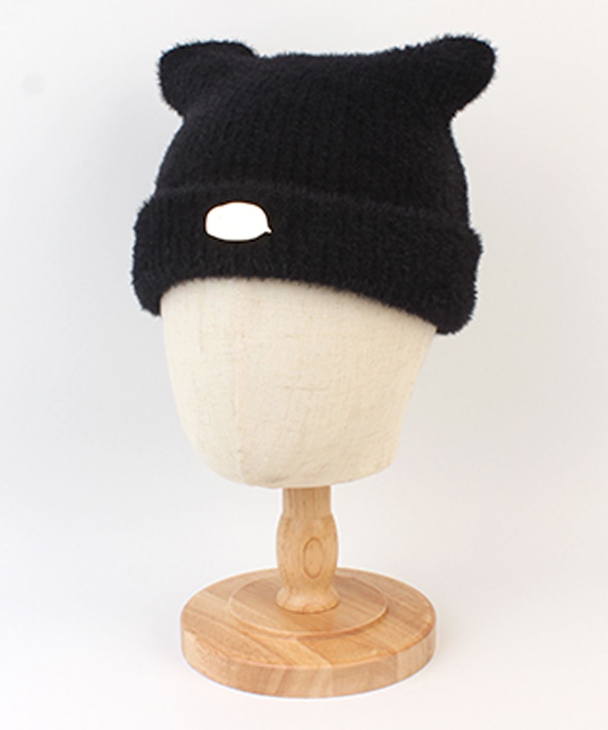 유니버셜 케미스트리(UNIVERSAL CHEMISTRY) Cat Soft Fur Black Beanie 고양이비니