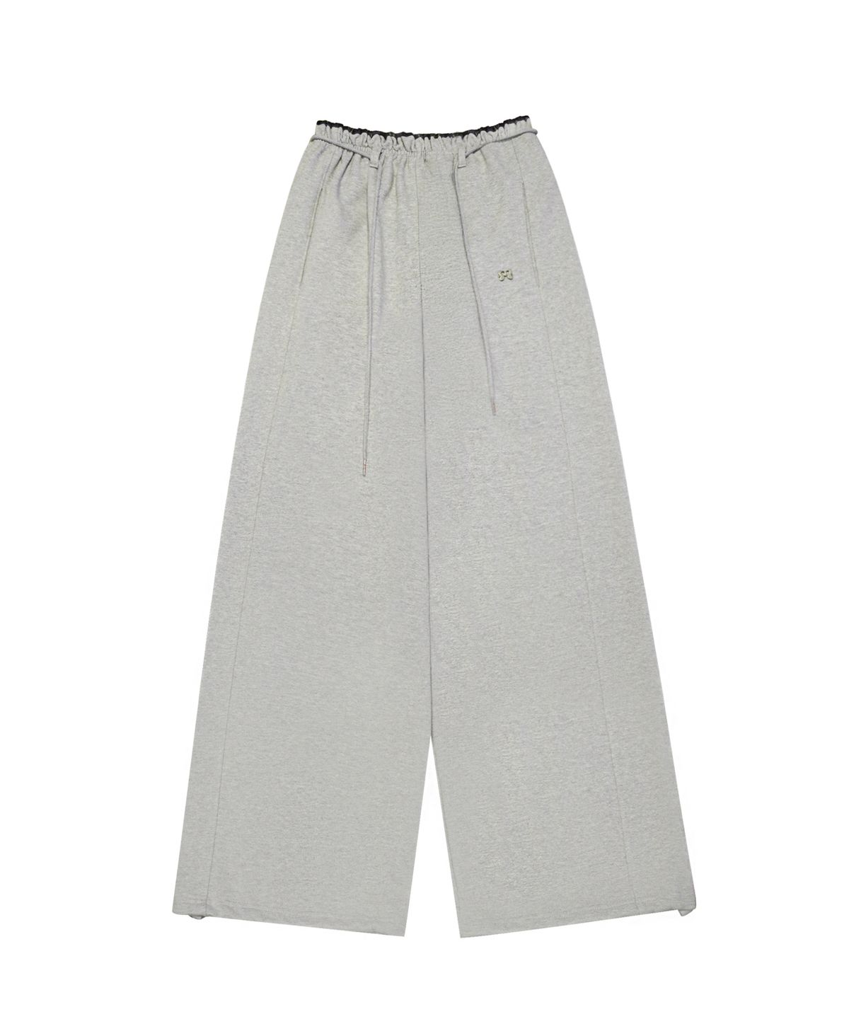 미레코(MIRECO) CHECK CONTRAST SWEAT PT GREY