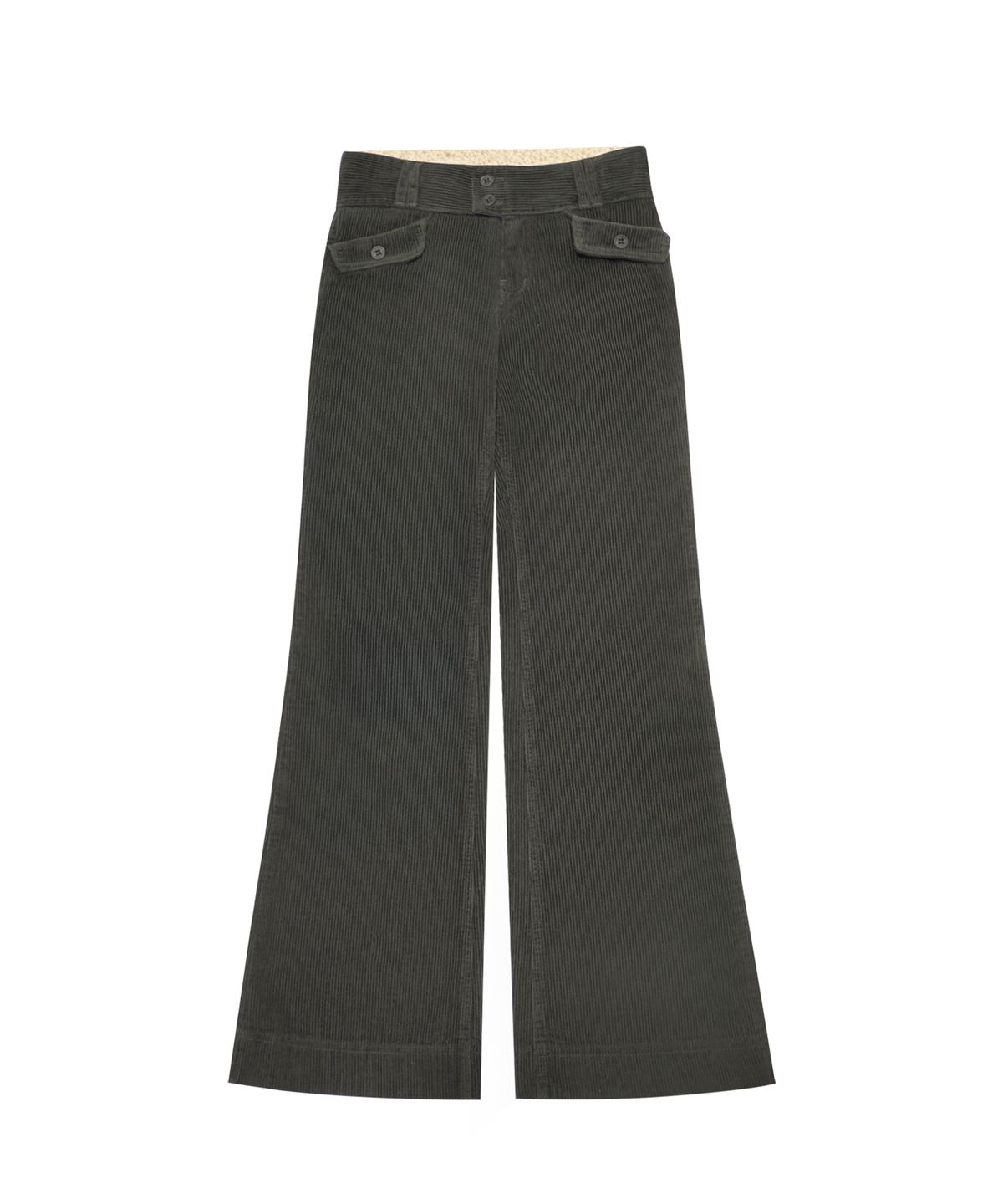미레코(MIRECO) FLOWER LOW CODUROY PT CHARCOAL