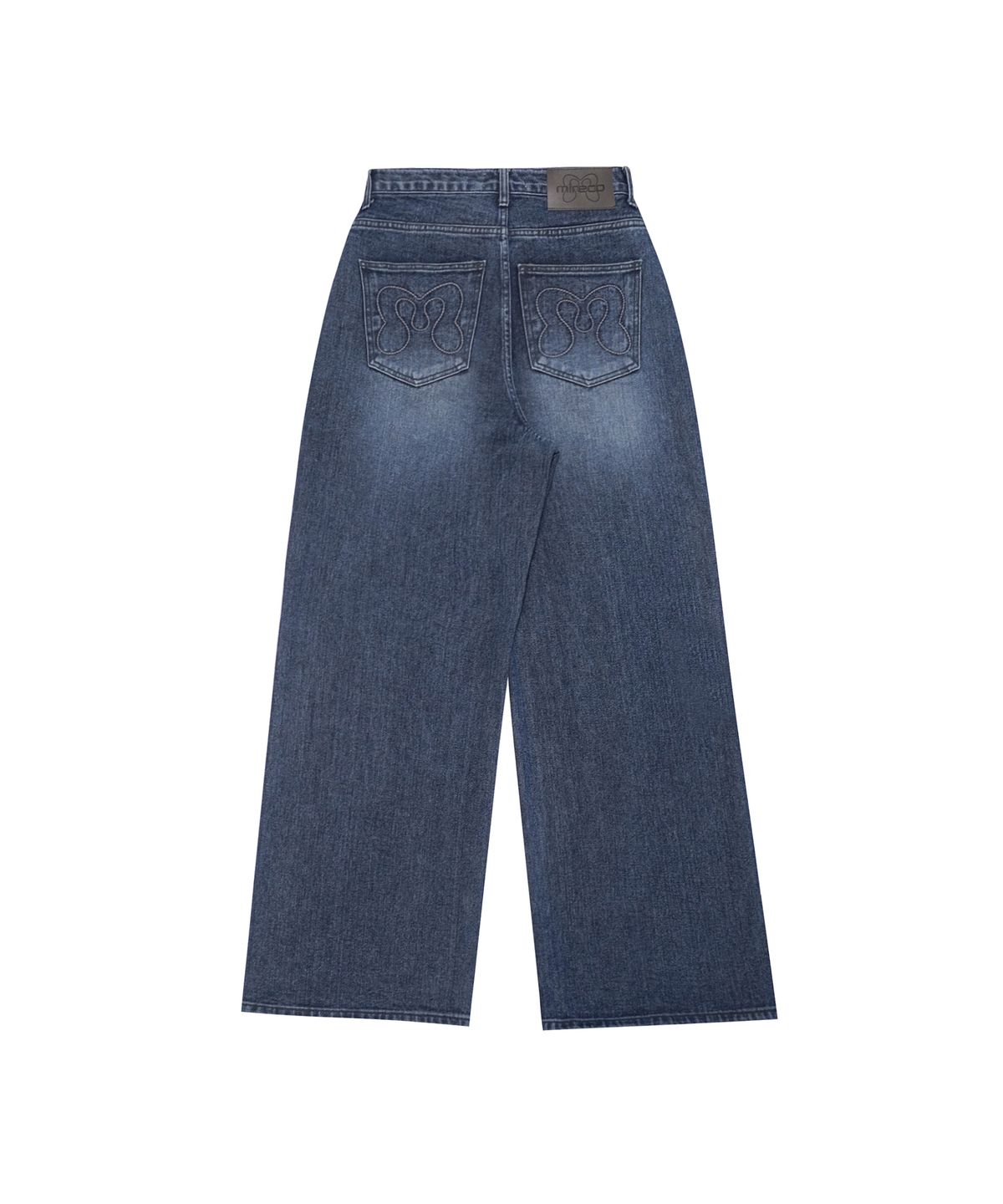 미레코(MIRECO) STITCH LINE WIDE DENIM PT BLUE
