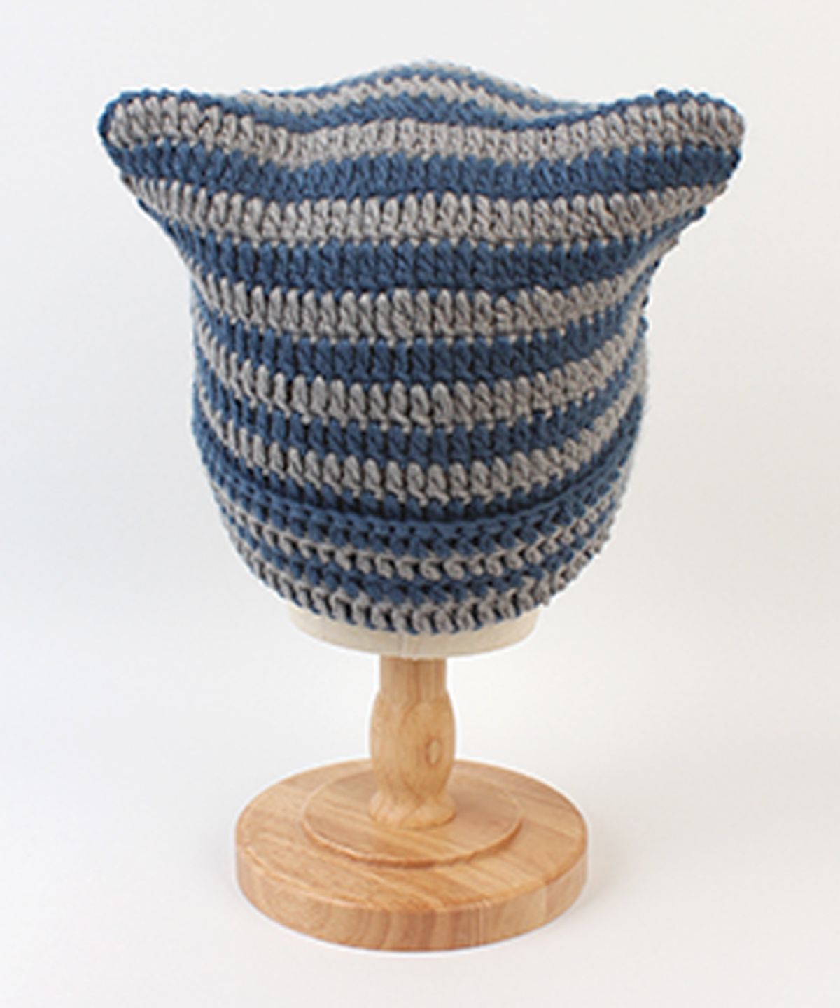유니버셜 케미스트리(UNIVERSAL CHEMISTRY) Cat Bold Stripe Blue Beanie 고양이비니