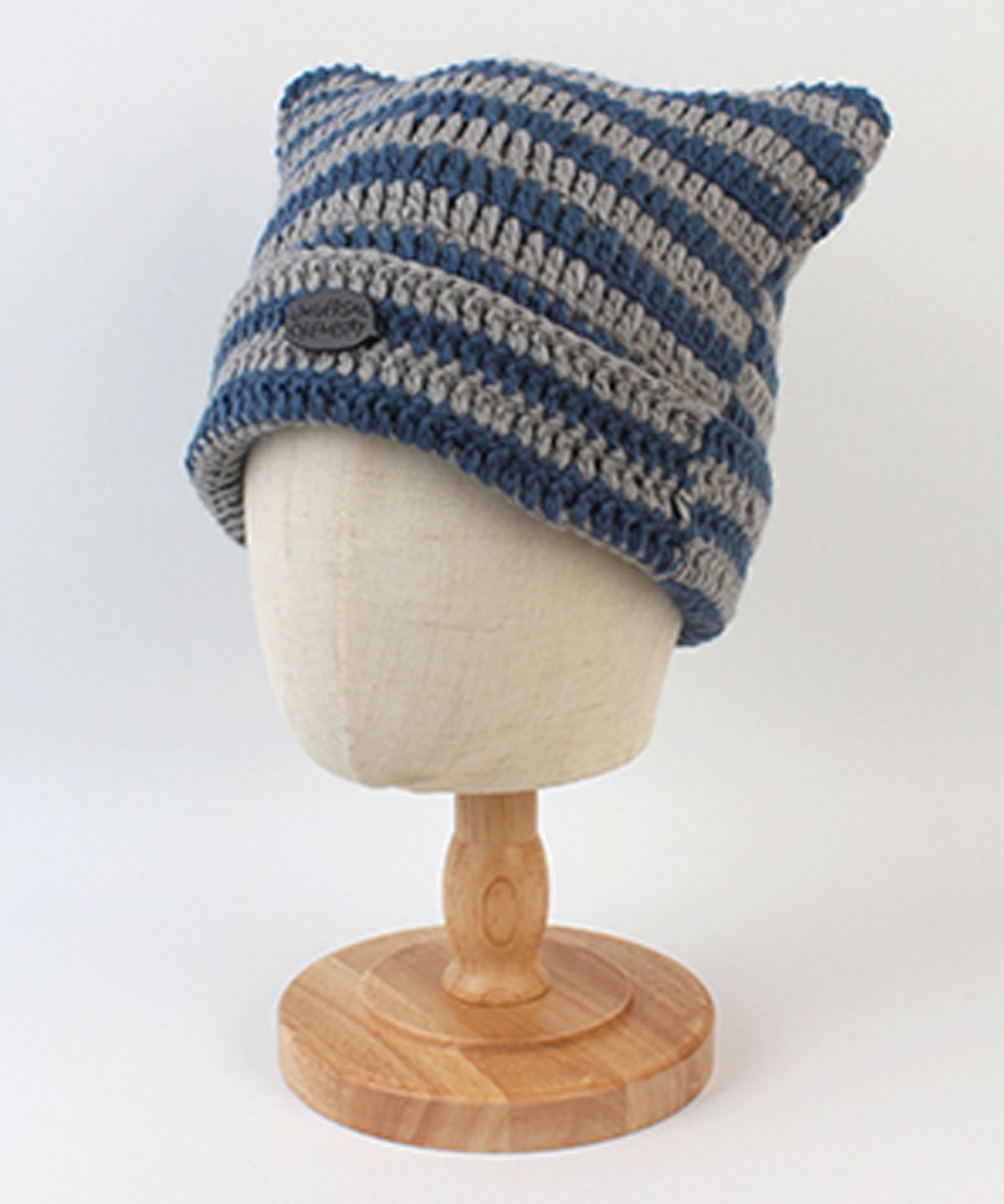 유니버셜 케미스트리(UNIVERSAL CHEMISTRY) Cat Bold Stripe Blue Beanie 고양이비니