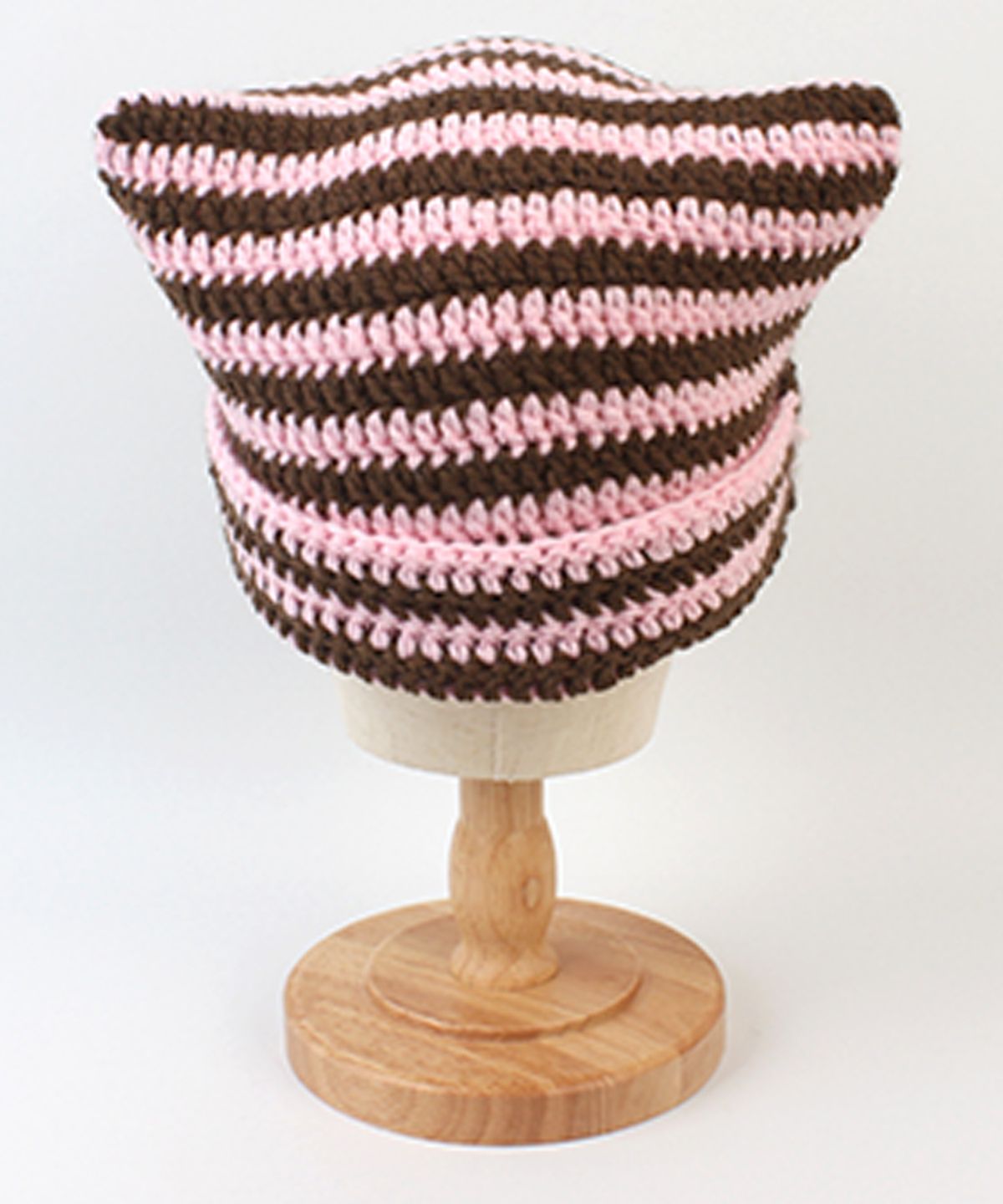 유니버셜 케미스트리(UNIVERSAL CHEMISTRY) Cat Bold Stripe Pink Beanie 고양이비니