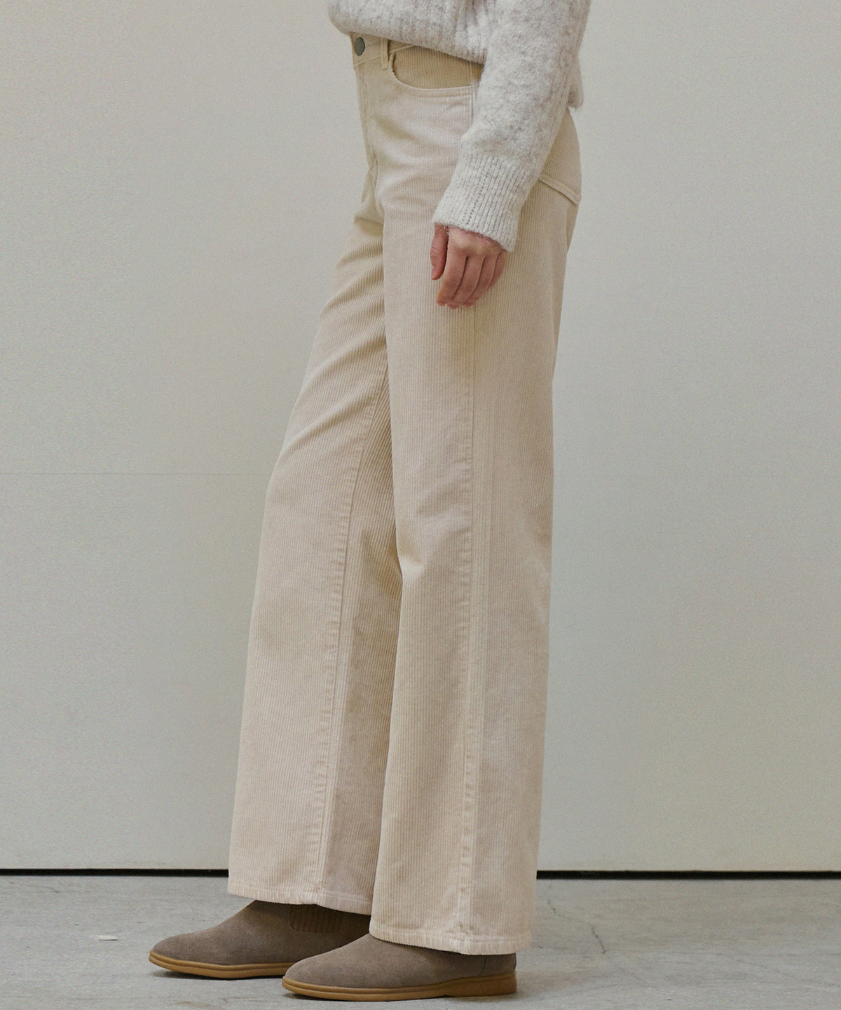 슬로우롤리(SLOWLOLLI) Soft corduroy pants_3 Colors