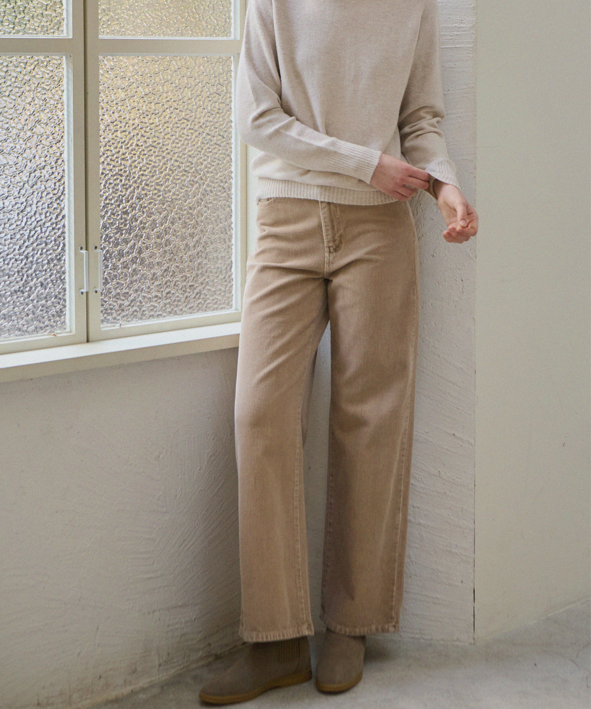 슬로우롤리(SLOWLOLLI) Soft corduroy pants_3 Colors