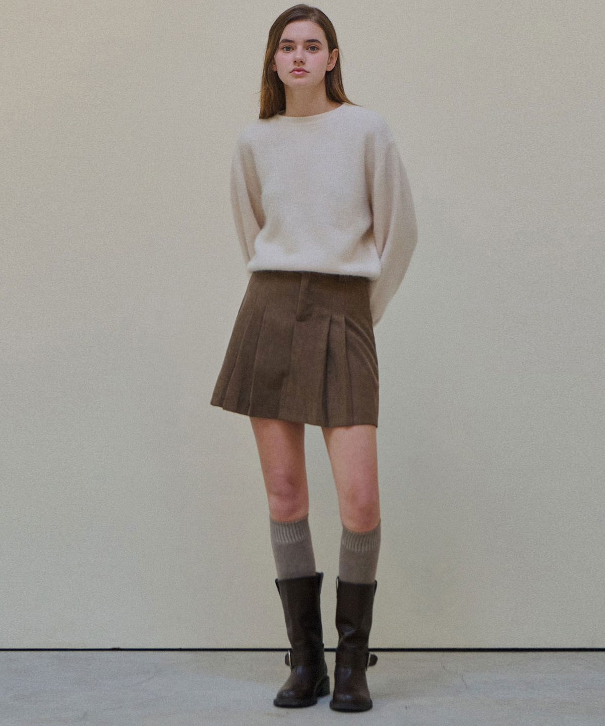 슬로우롤리(SLOWLOLLI) Winter corduroy mini skirt_3 Colors