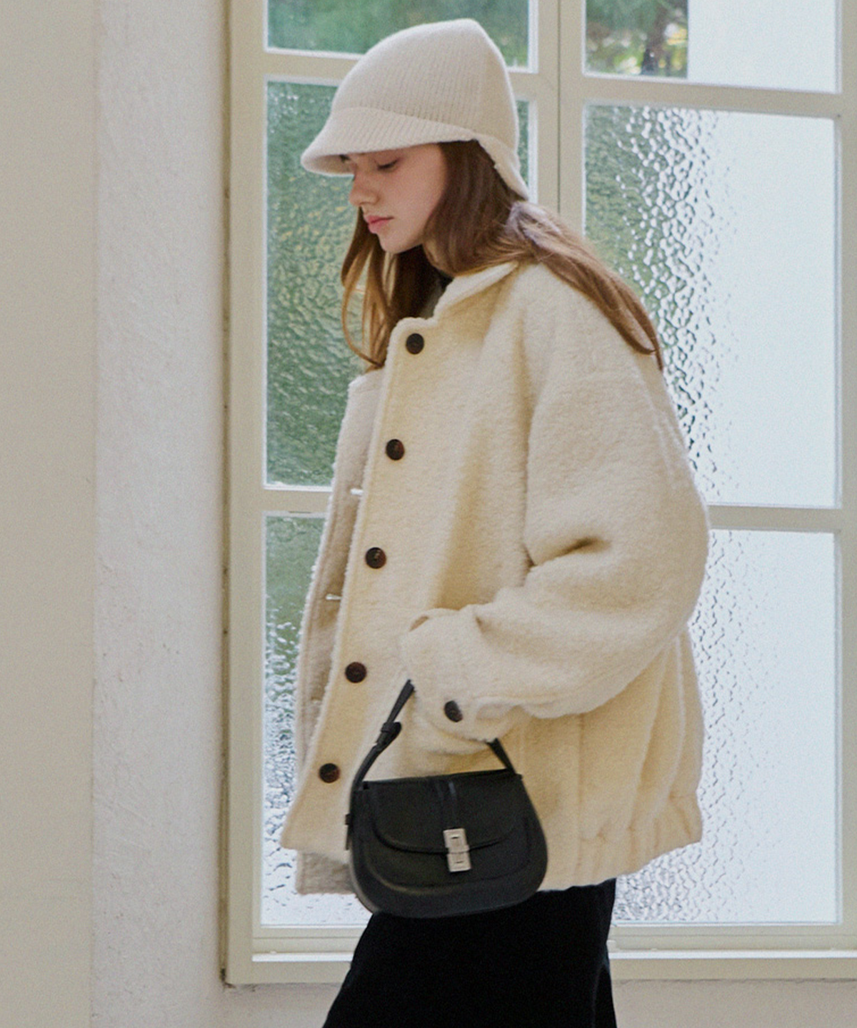 슬로우롤리(SLOWLOLLI) Soft breeze boucle coat_2 Colors