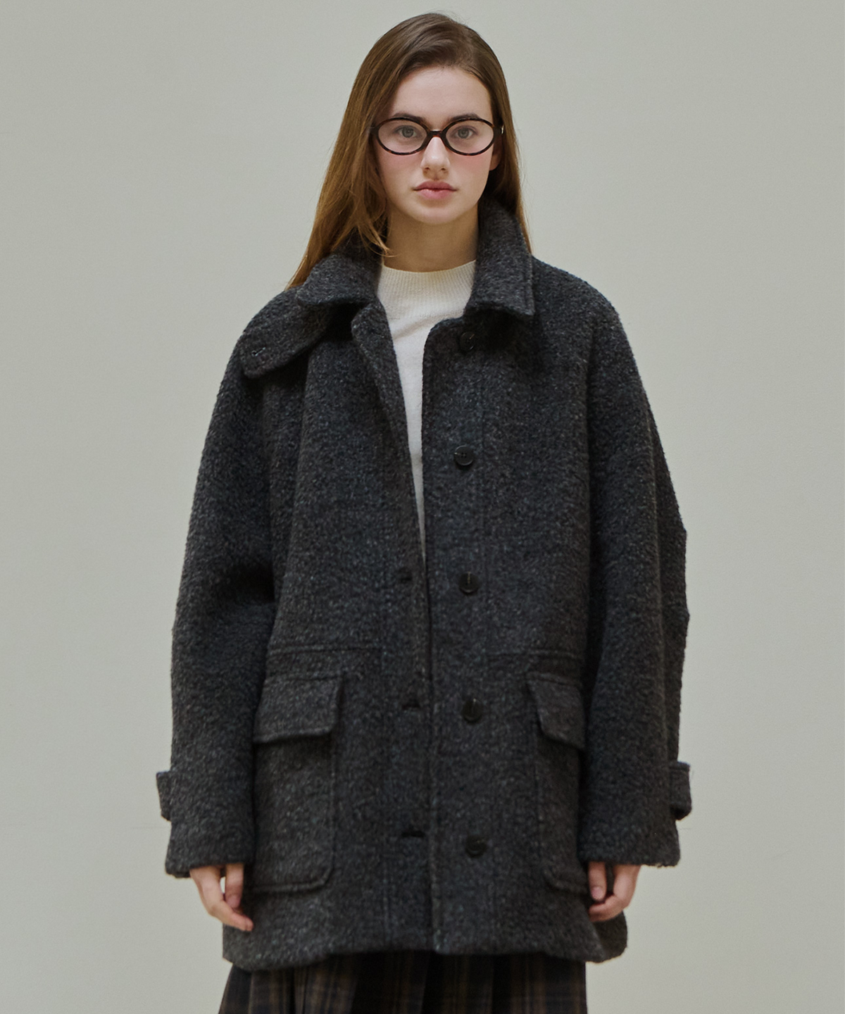 슬로우롤리(SLOWLOLLI) Fluffy mood boucle coat_3 Colors