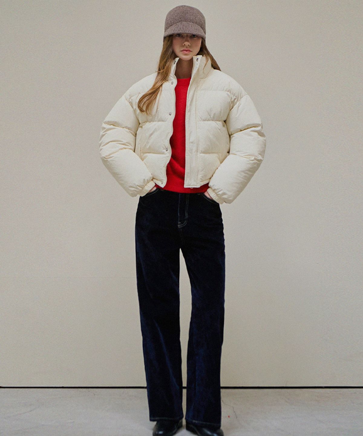슬로우롤리(SLOWLOLLI) Alpine glow short padding_2 Colors