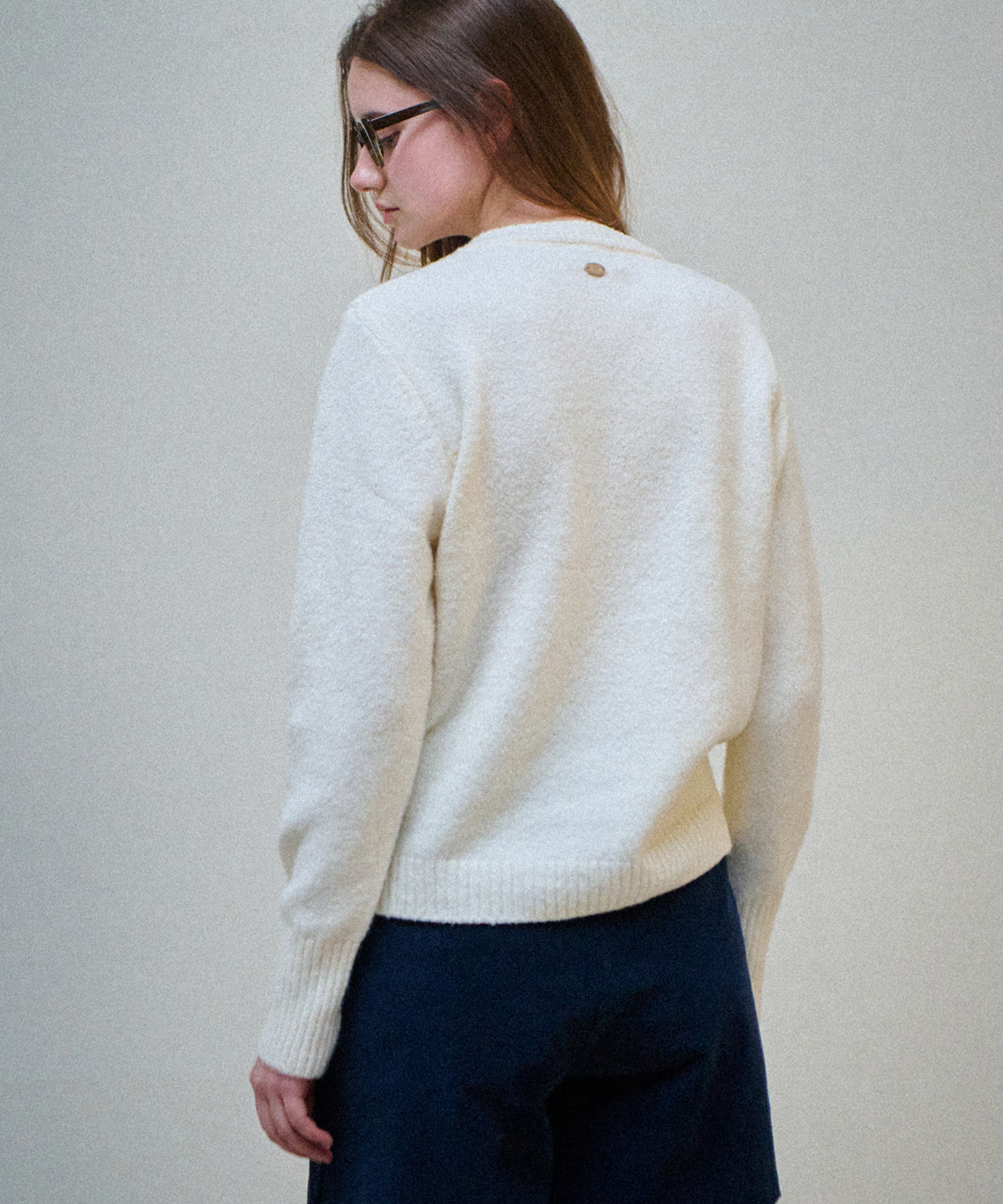 슬로우롤리(SLOWLOLLI) Bean button wool knit cardign_5 Colors
