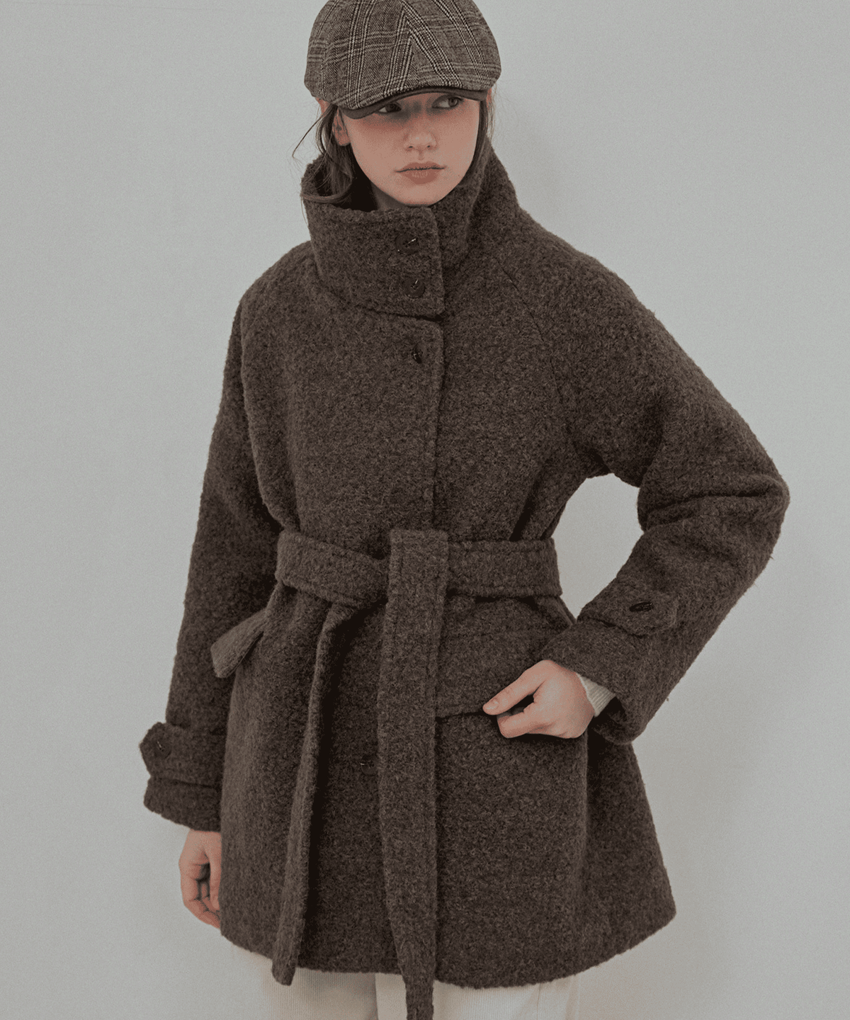 슬로우롤리(SLOWLOLLI) Neutral mood boucle coat_2 Colors