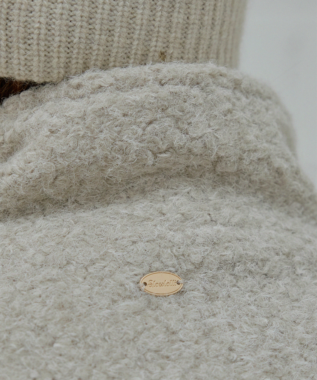 슬로우롤리(SLOWLOLLI) Teddy boucle half coat_3 Colors