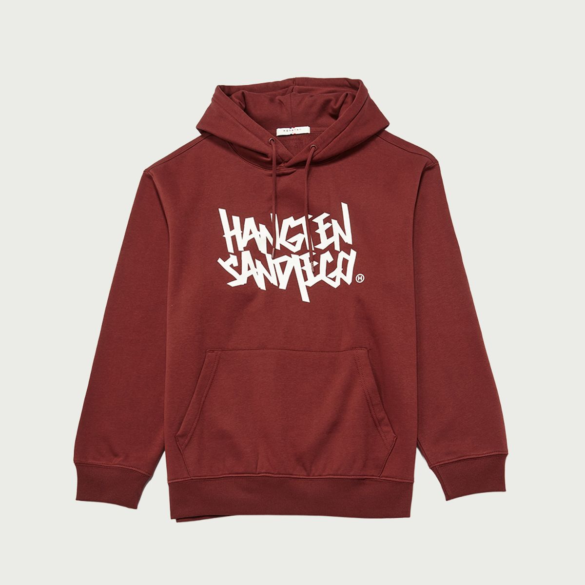 행텐(HANGTEN) 공용 백 브러쉬 그래피티 로고 후드티셔츠_476(10540-031-812-12)