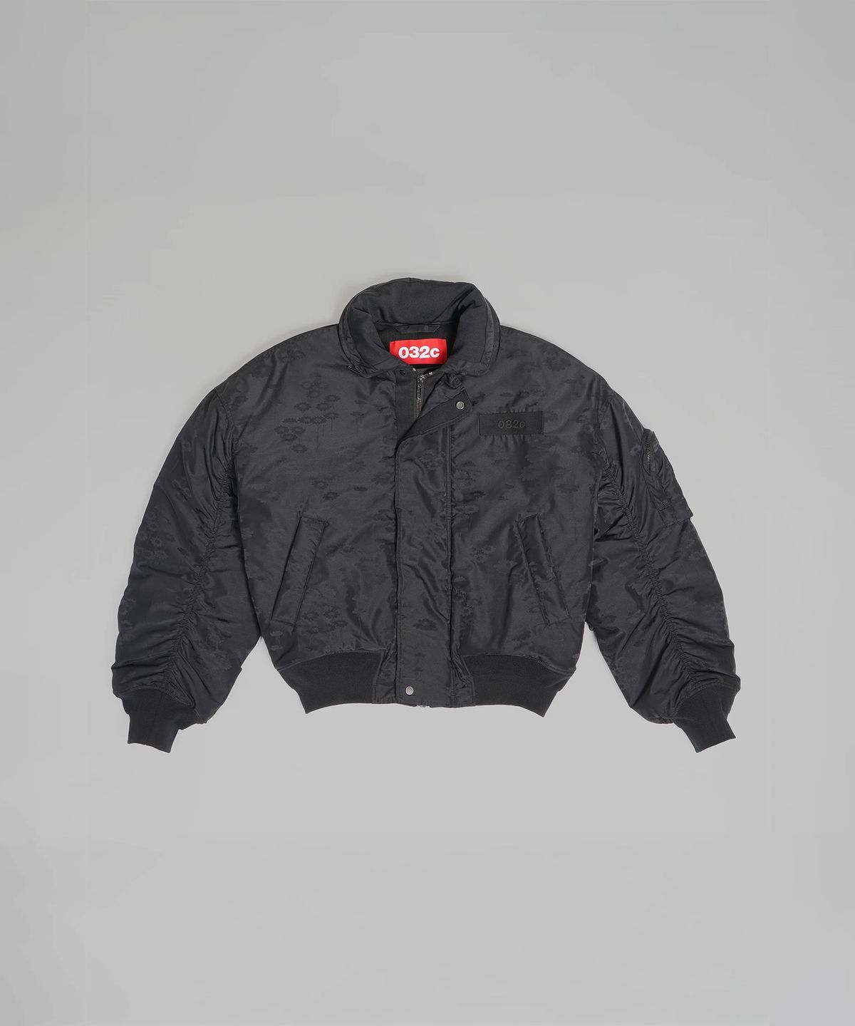 032씨(032C) (U) 멜팅 데이지 봄버 블랙 플라워 MELTING DAISIES BOMBER BLACK FLOWERS