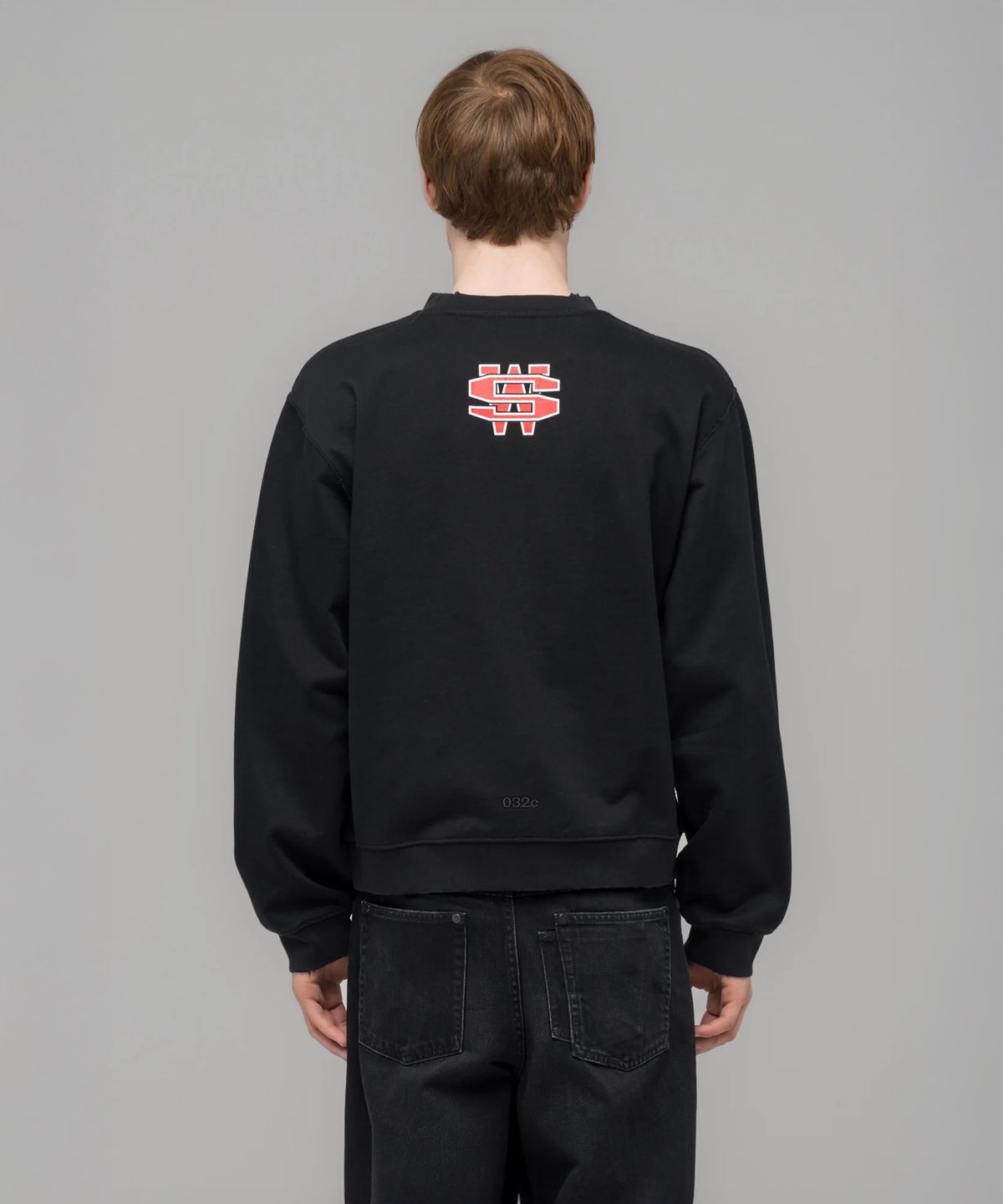 032씨(032C) (U) 원 달러 빌 크루넥 워시드 블랙 ONE DOLLAR BILL CREWNECK WASHED BLACK