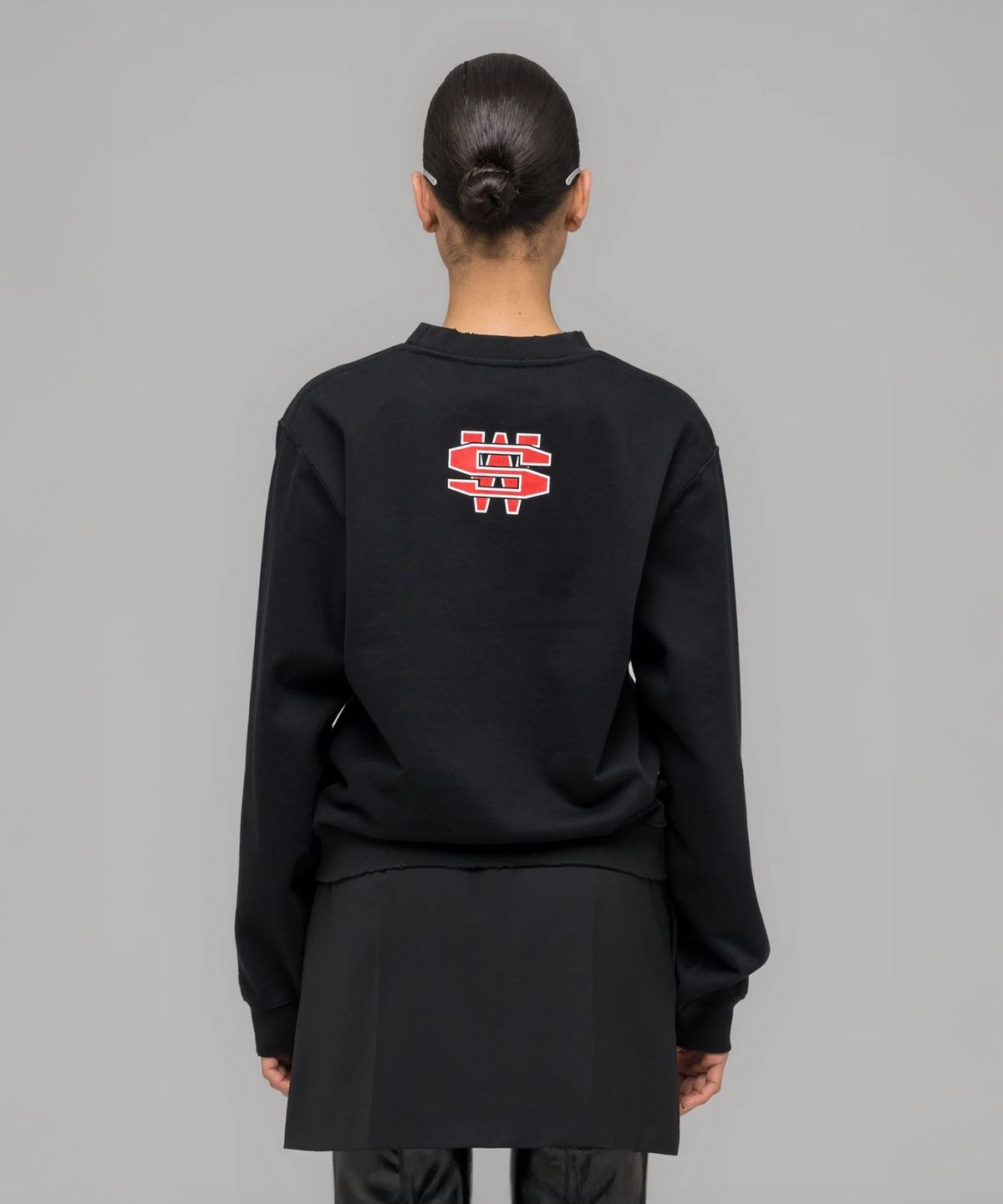 032씨(032C) (U) 원 달러 빌 크루넥 워시드 블랙 ONE DOLLAR BILL CREWNECK WASHED BLACK