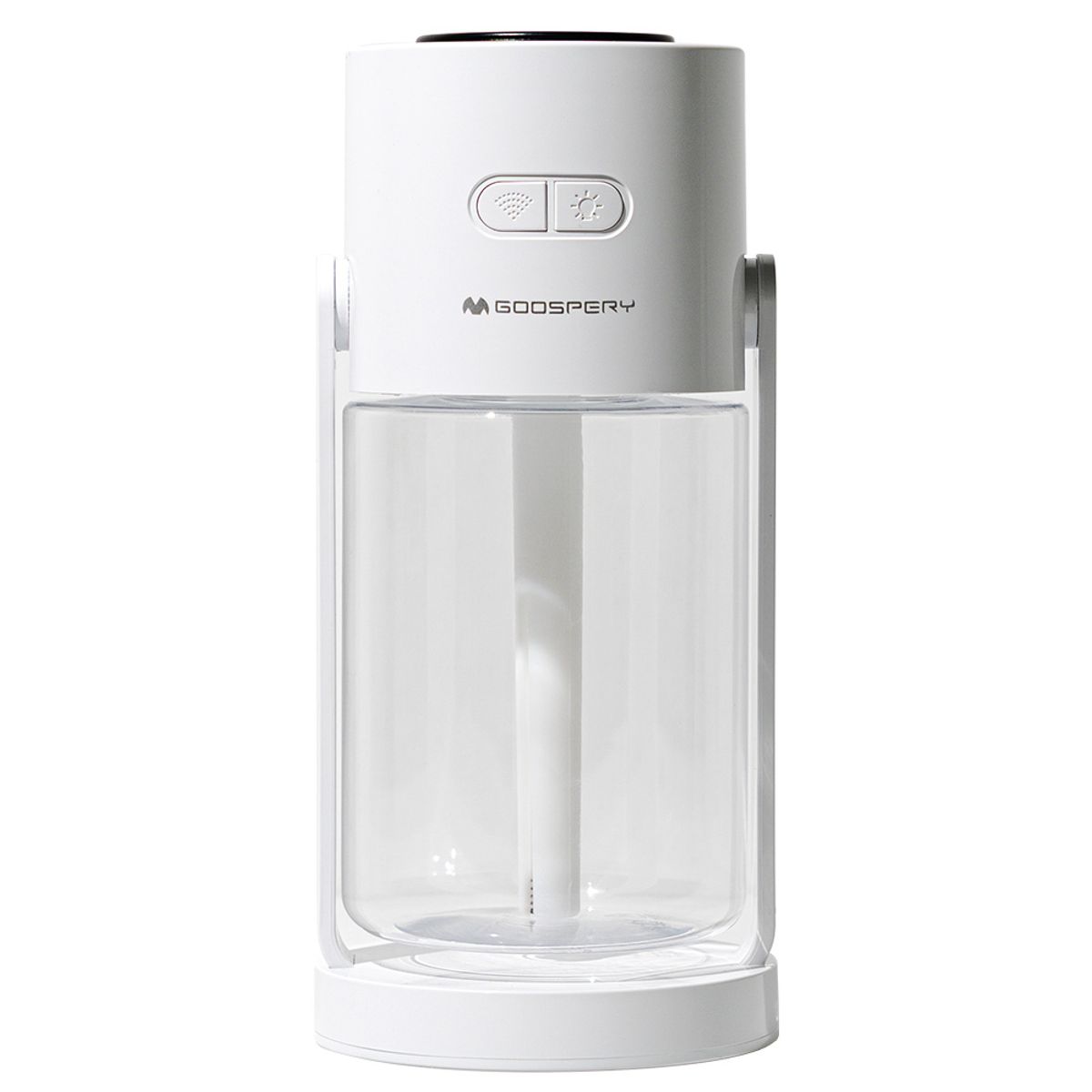 구스페리(GOOSPERY) 초음파 무드등 스윙 저소음 탁상용 미니 가습기 550ml 화이트