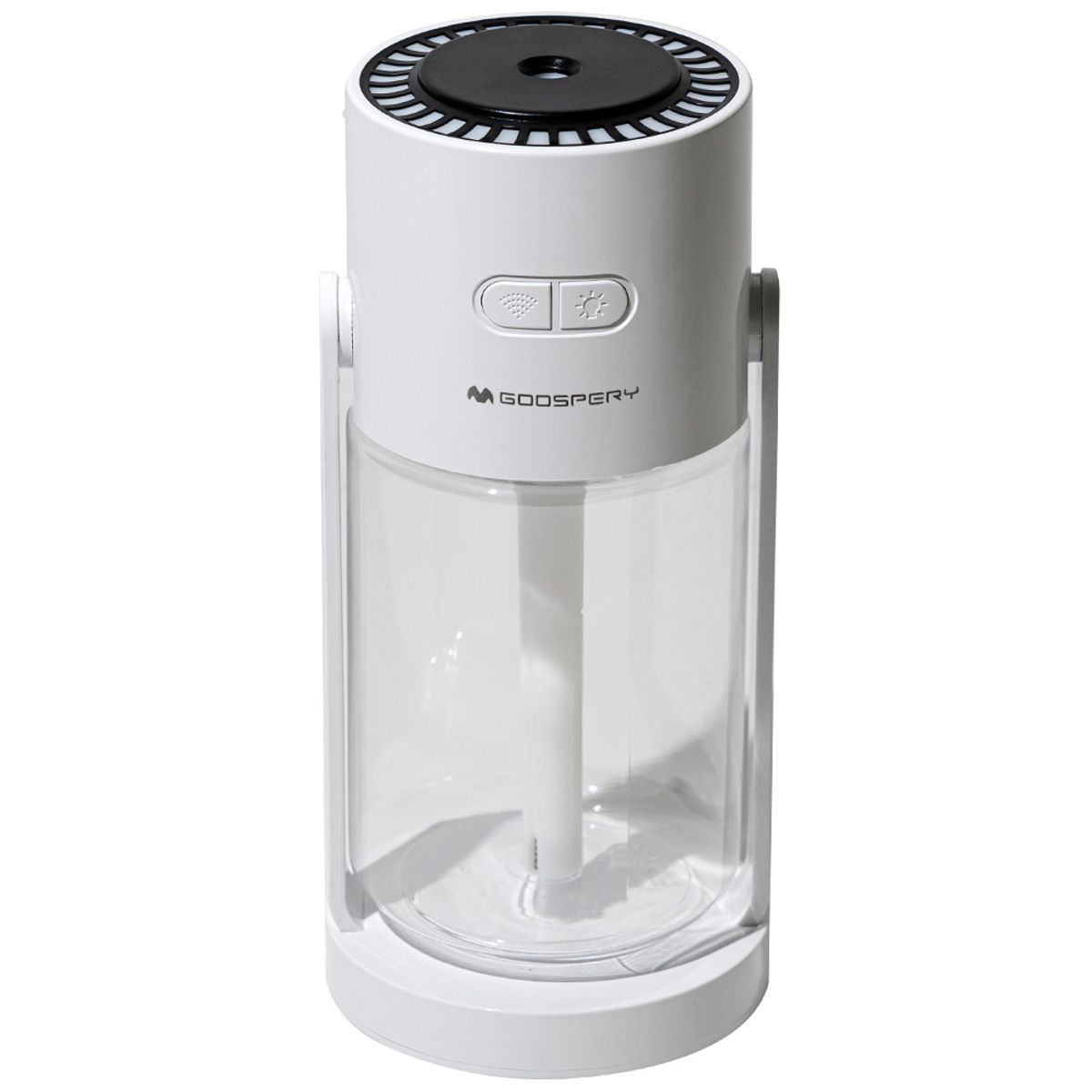구스페리(GOOSPERY) 초음파 무드등 스윙 저소음 탁상용 미니 가습기 550ml 화이트