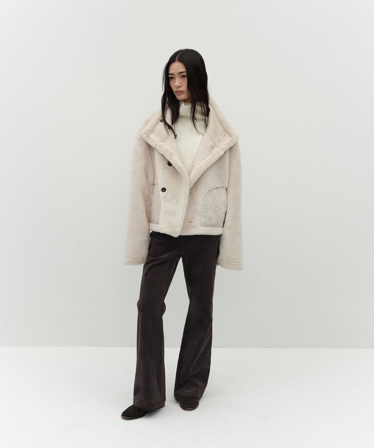 로우타이드(LOW TIDE) CORDUROY BOOTCUT PANTS [BROWN]