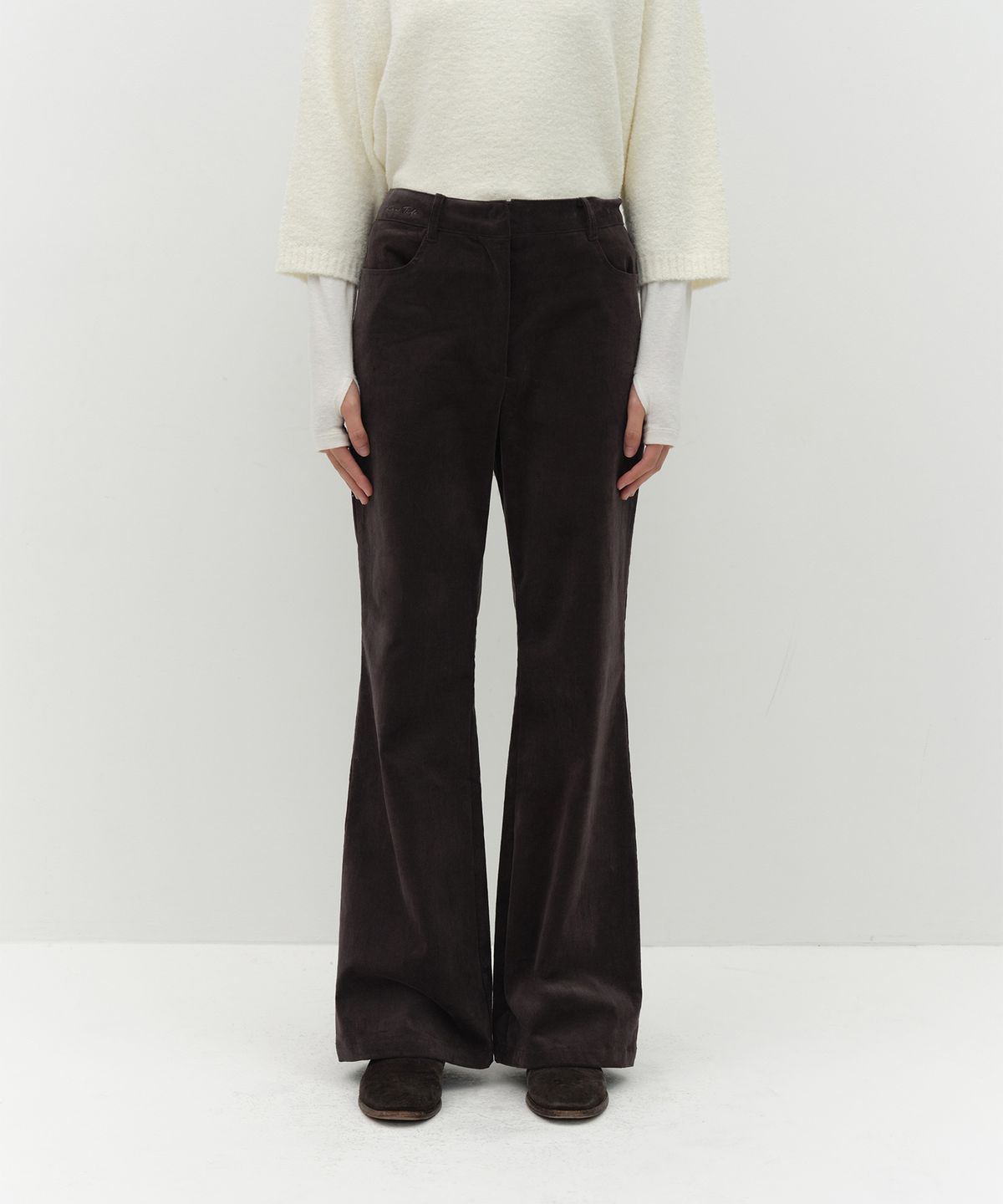 로우타이드(LOW TIDE) CORDUROY BOOTCUT PANTS [BROWN]