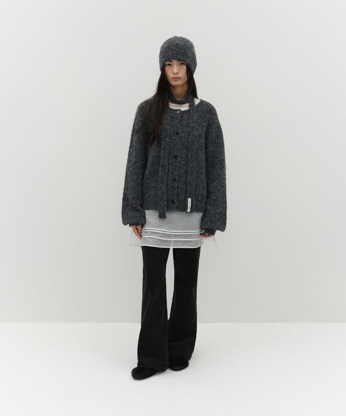 로우타이드(LOW TIDE) CORDUROY BOOTCUT PANTS [BLACK]