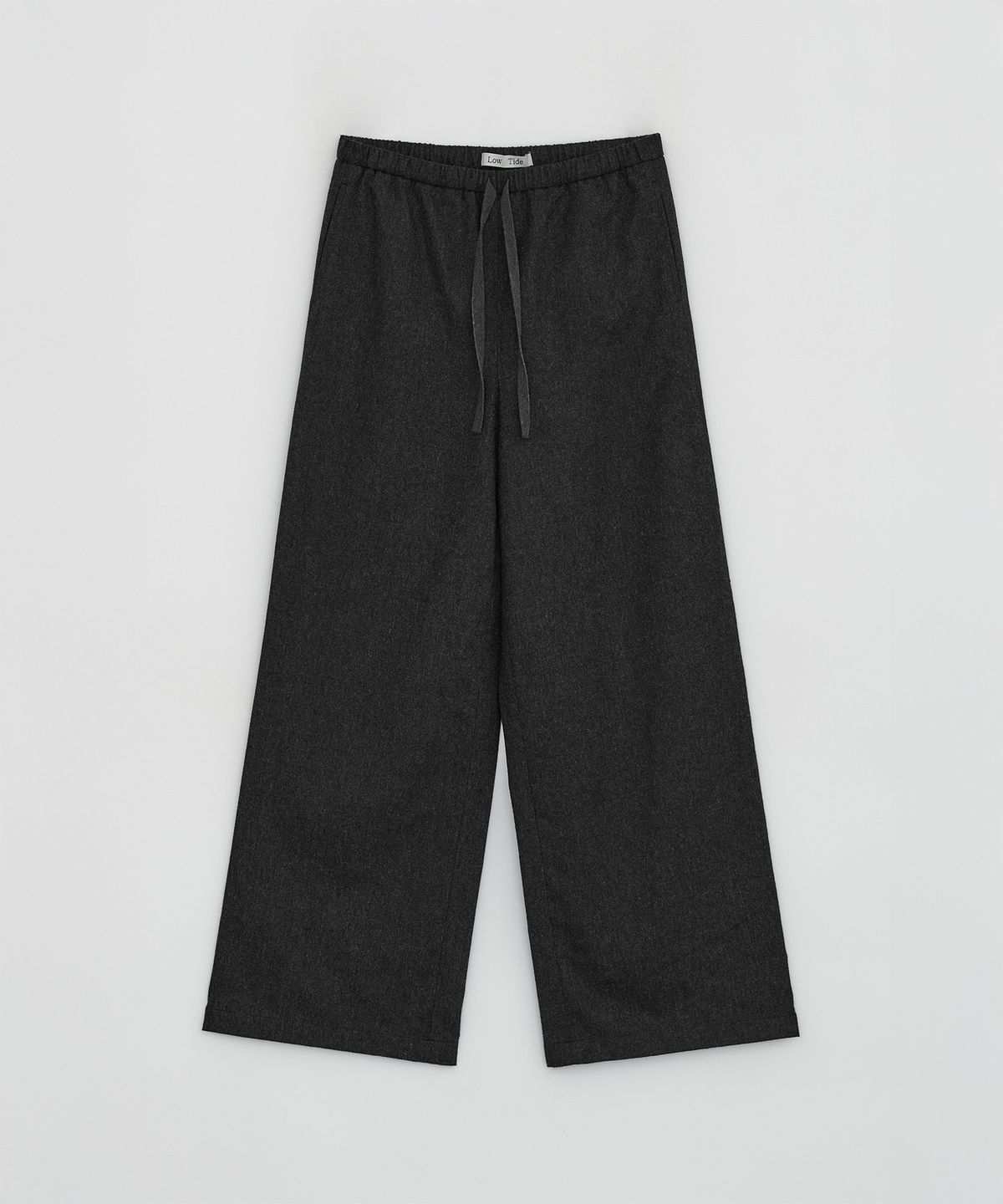 로우타이드(LOW TIDE) WOOL STRAP PANTS [CHARCOAL]