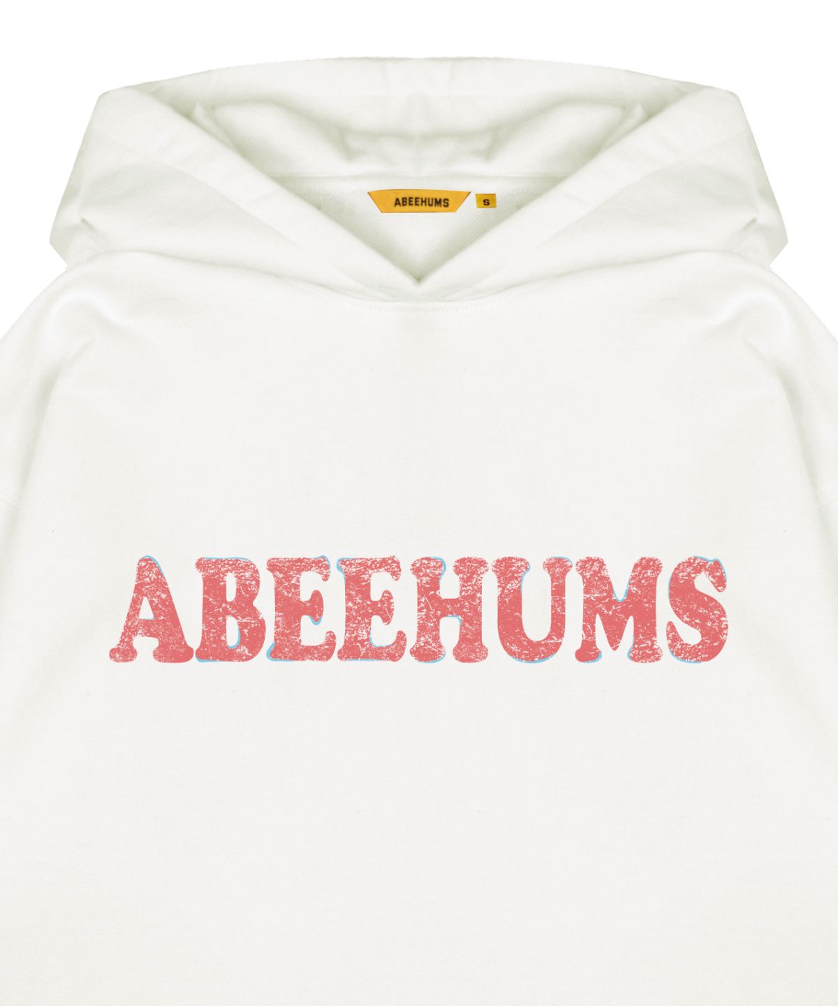 어비험즈(ABEEHUMS) 빈티지 로고 후드 스웨트셔츠 ABH357-108 아이보리