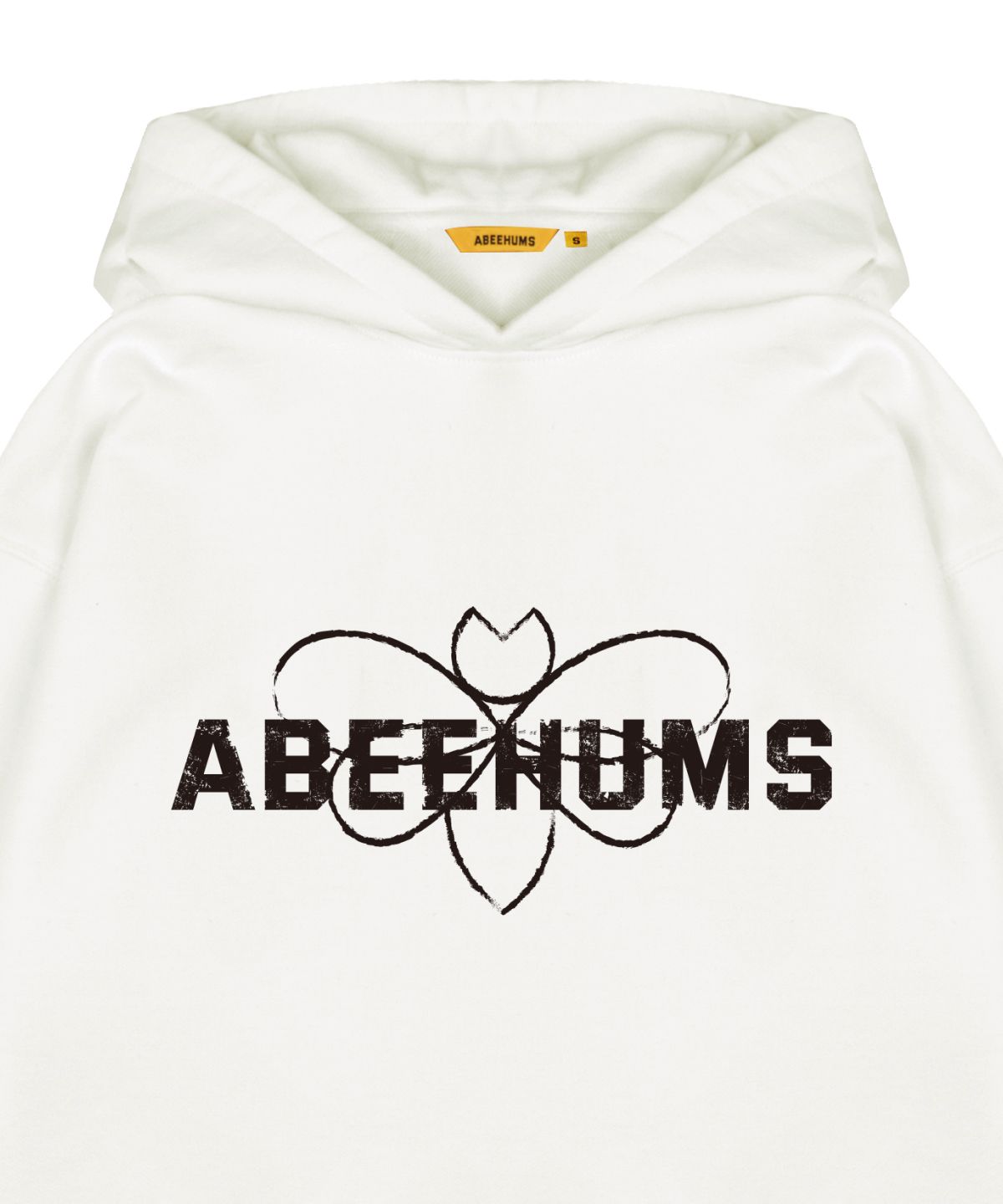 어비험즈(ABEEHUMS) 시그니처 로고 후드 스웨트셔츠 ABH357-107 아이보리