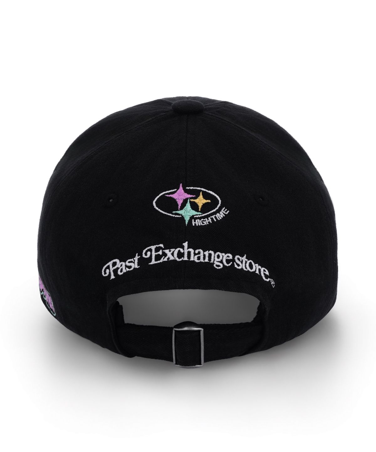 그램 아운스 파운드(GRAM OUNCE POUND) TYPO OVERLAPPED 6-PANEL CAP Black & PInk