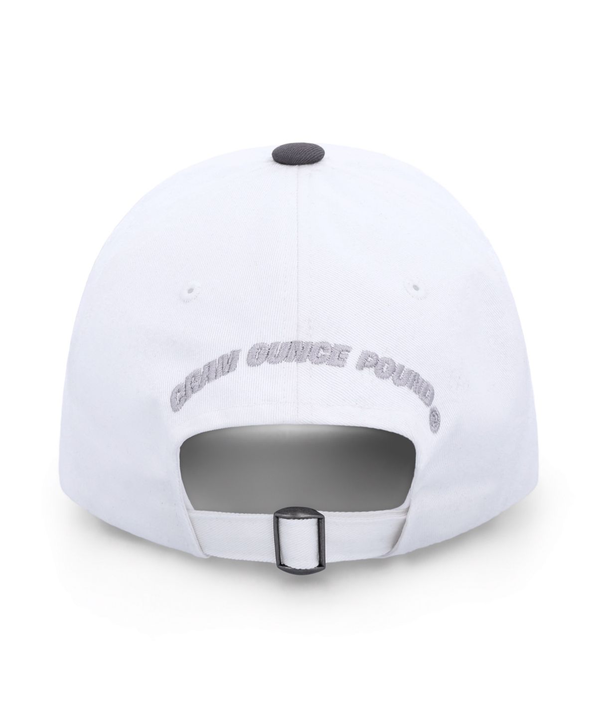 그램 아운스 파운드(GRAM OUNCE POUND) Shop Oval Two Tone 6-Panel Cap White & Grey