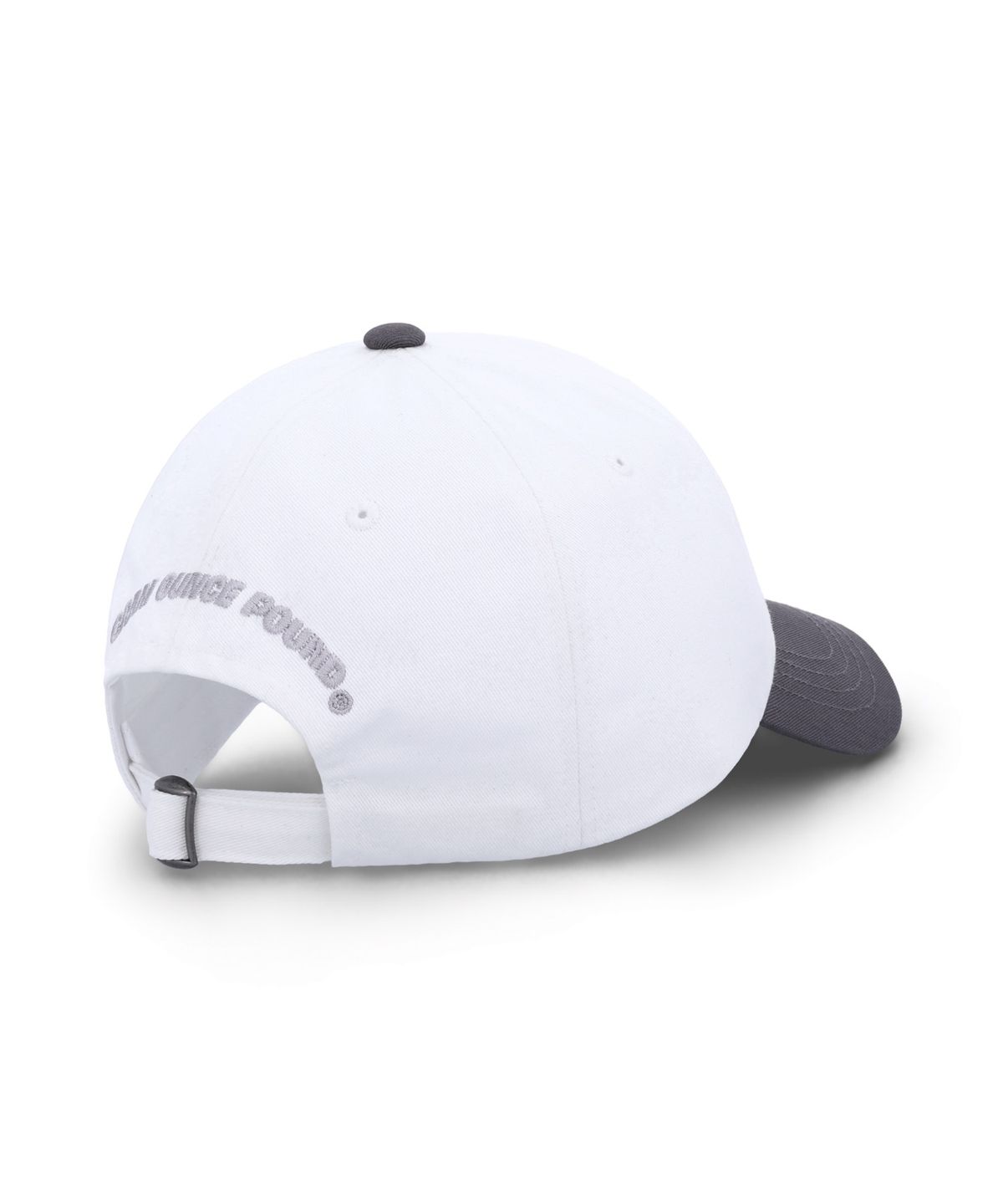 그램 아운스 파운드(GRAM OUNCE POUND) Shop Oval Two Tone 6-Panel Cap White & Grey